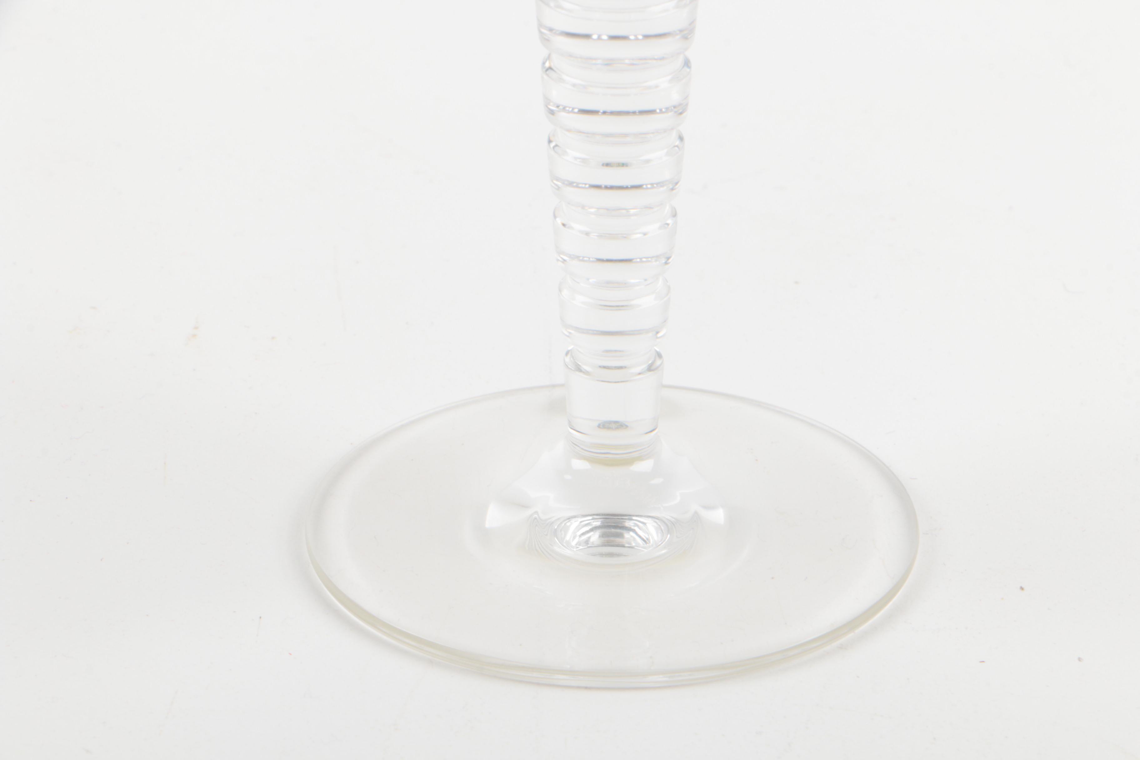 Steuben Glass "Evening" Champagne Flutes