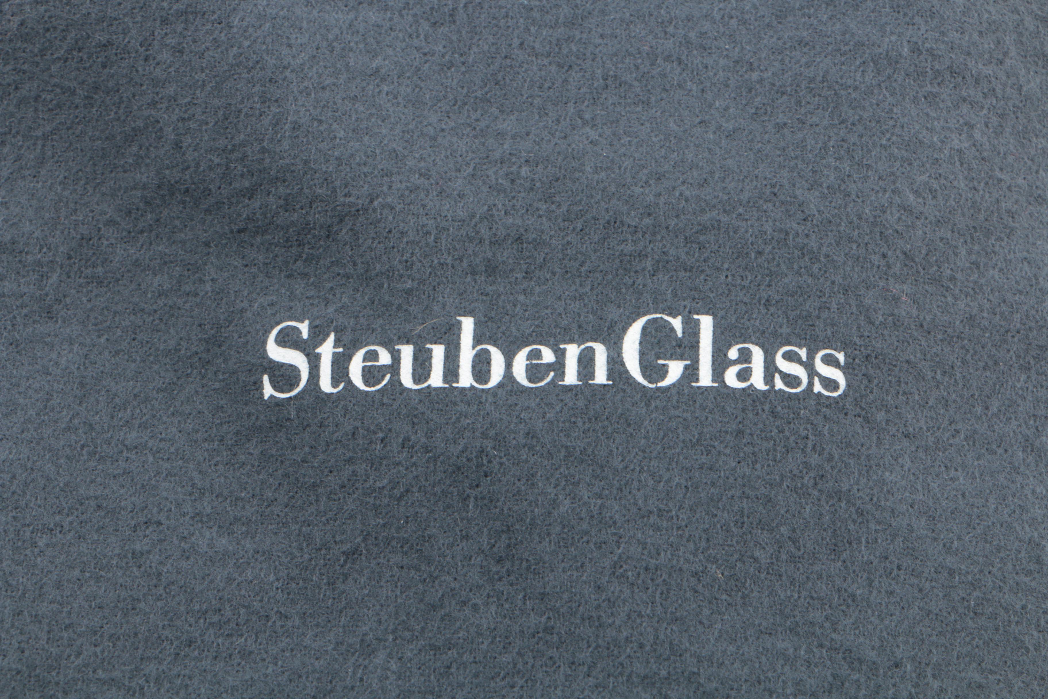 Steuben Glass "Evening" Champagne Flutes