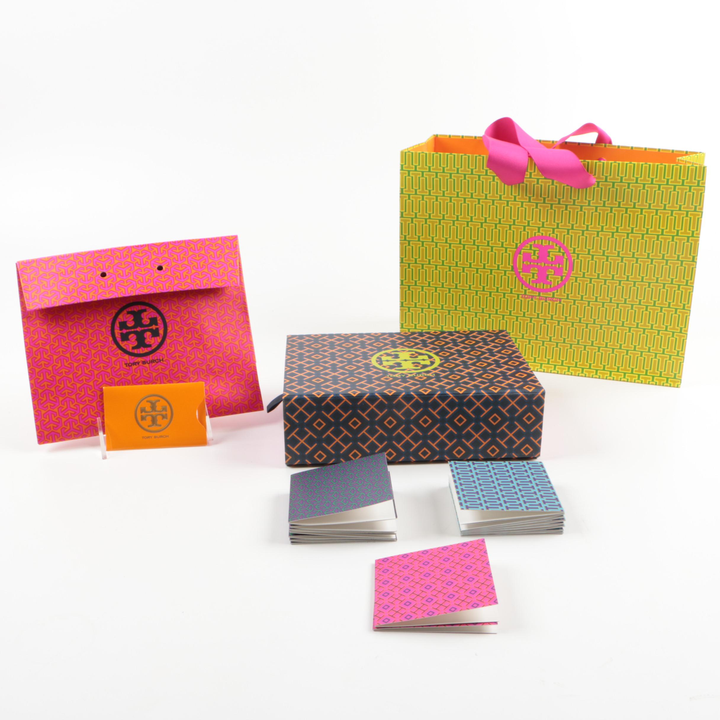 Tory Burch Note Cards and Bag