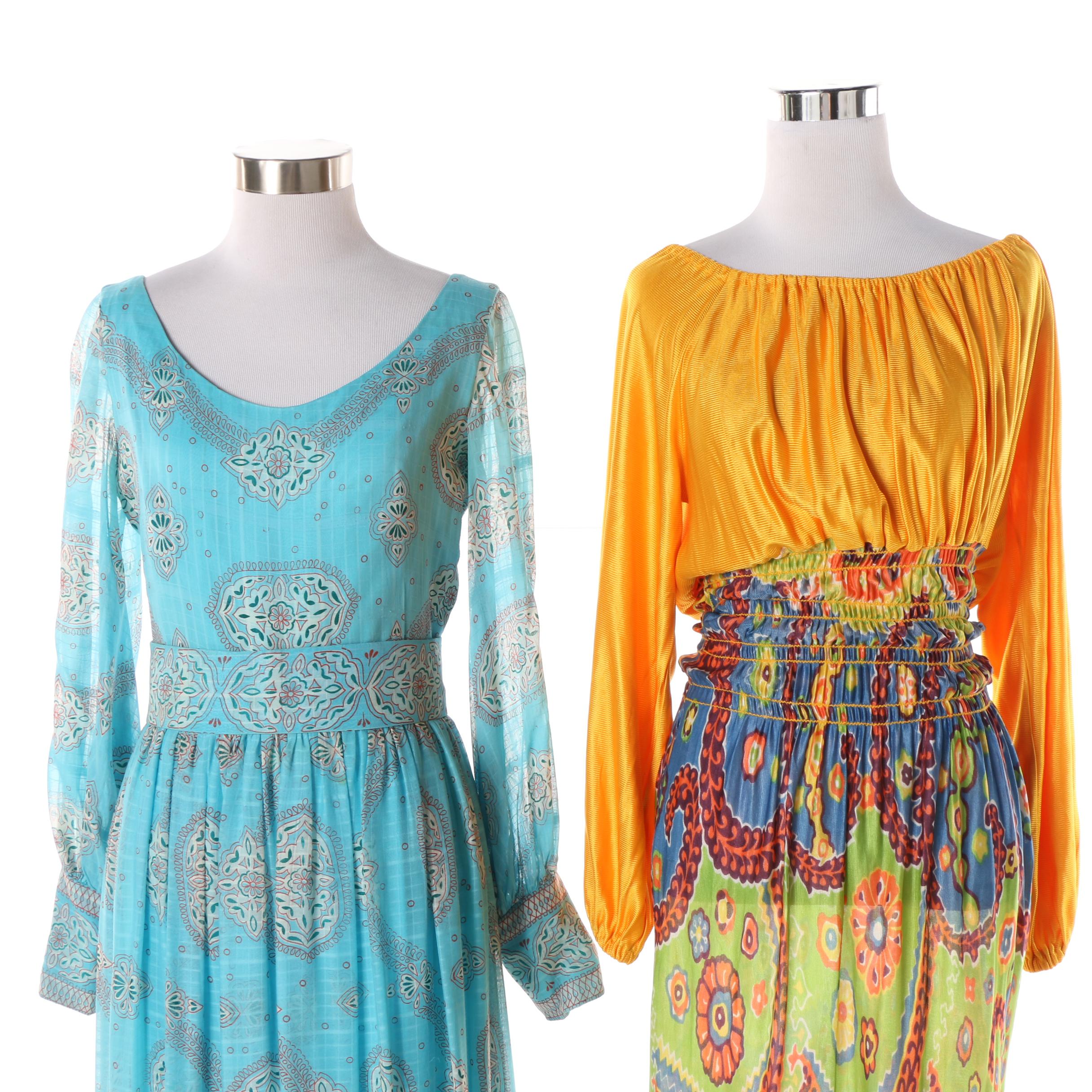 1960s Maxi Dresses Including Saks Fifth Avenue