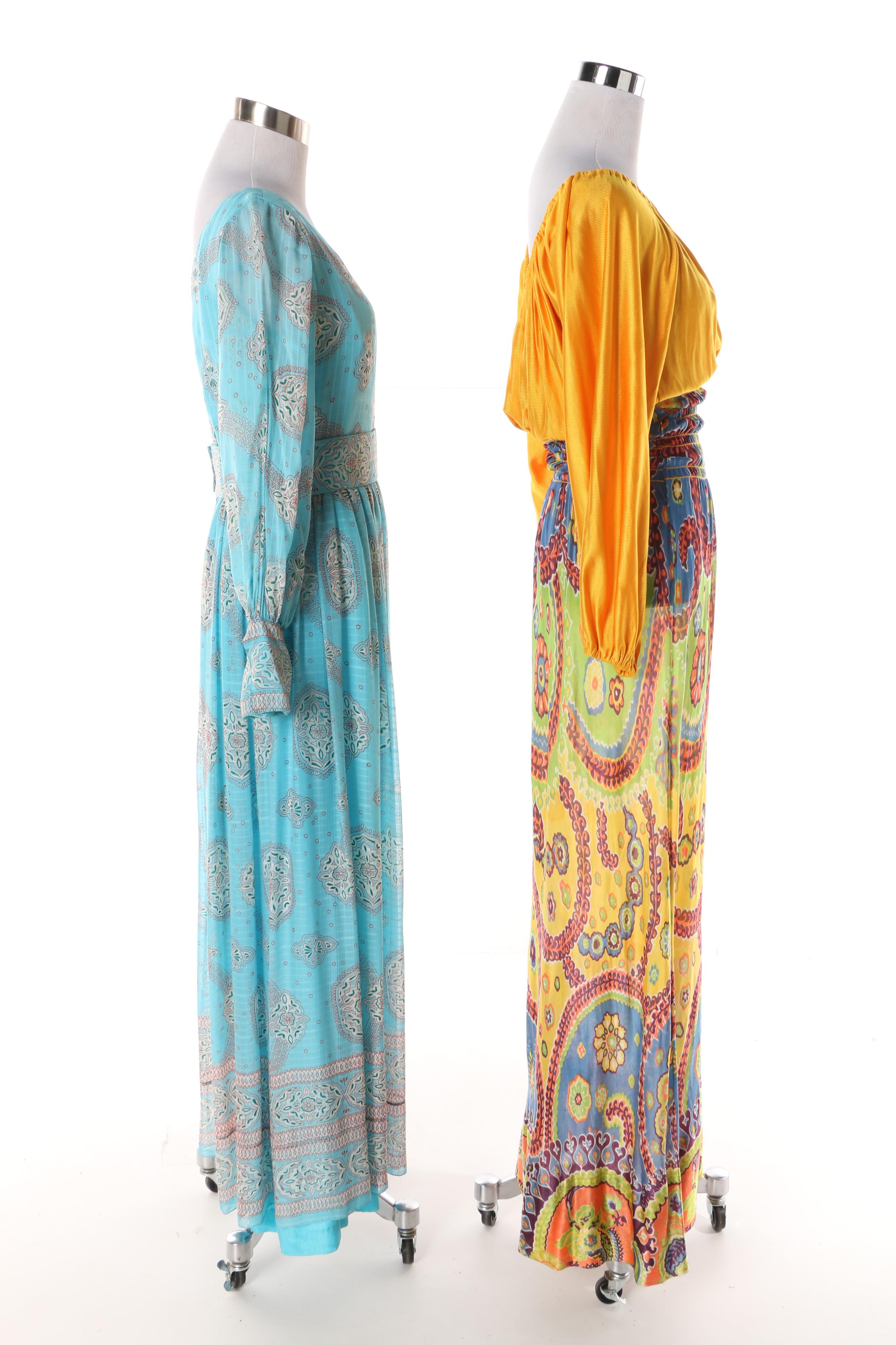 1960s Maxi Dresses Including Saks Fifth Avenue