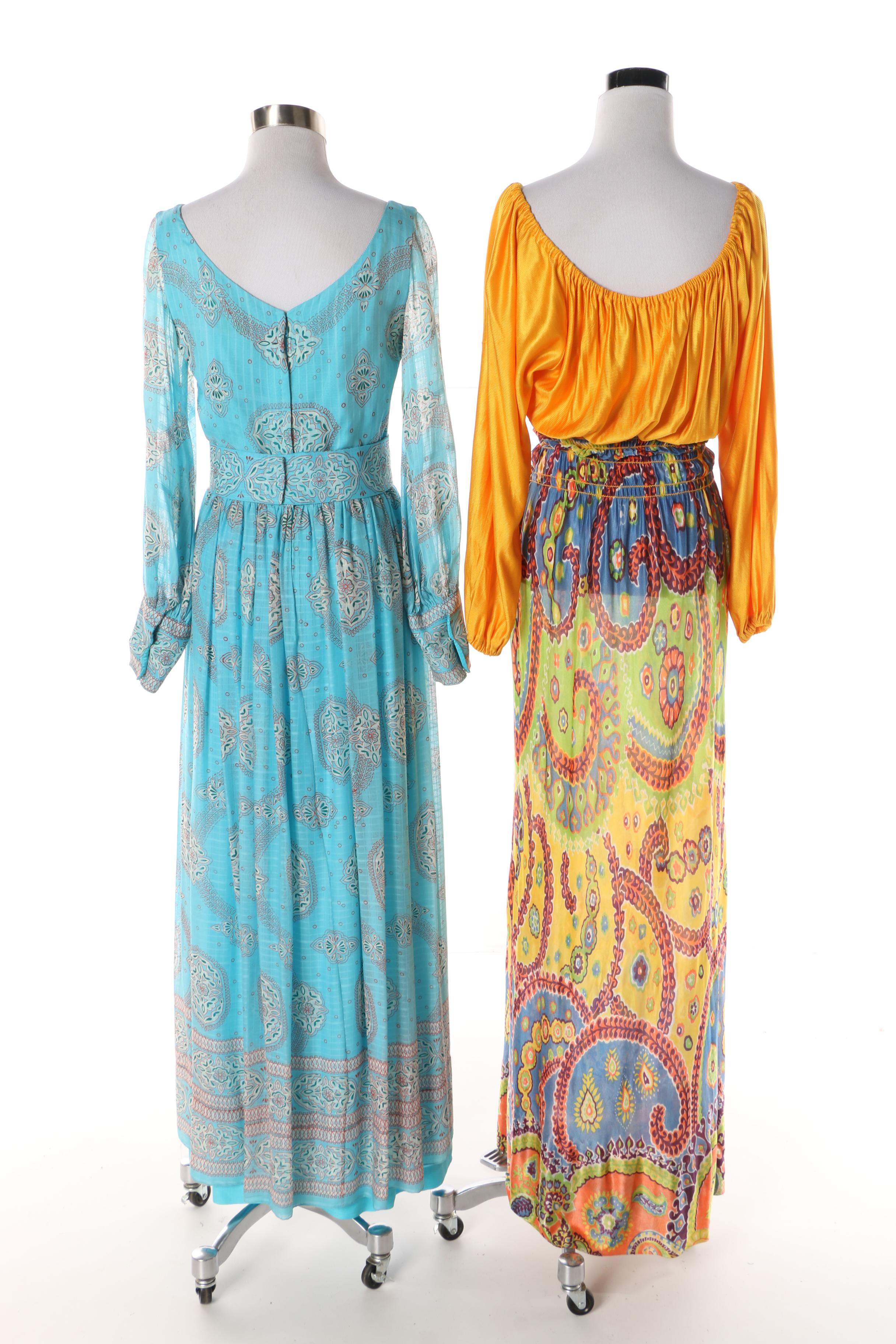 1960s Maxi Dresses Including Saks Fifth Avenue