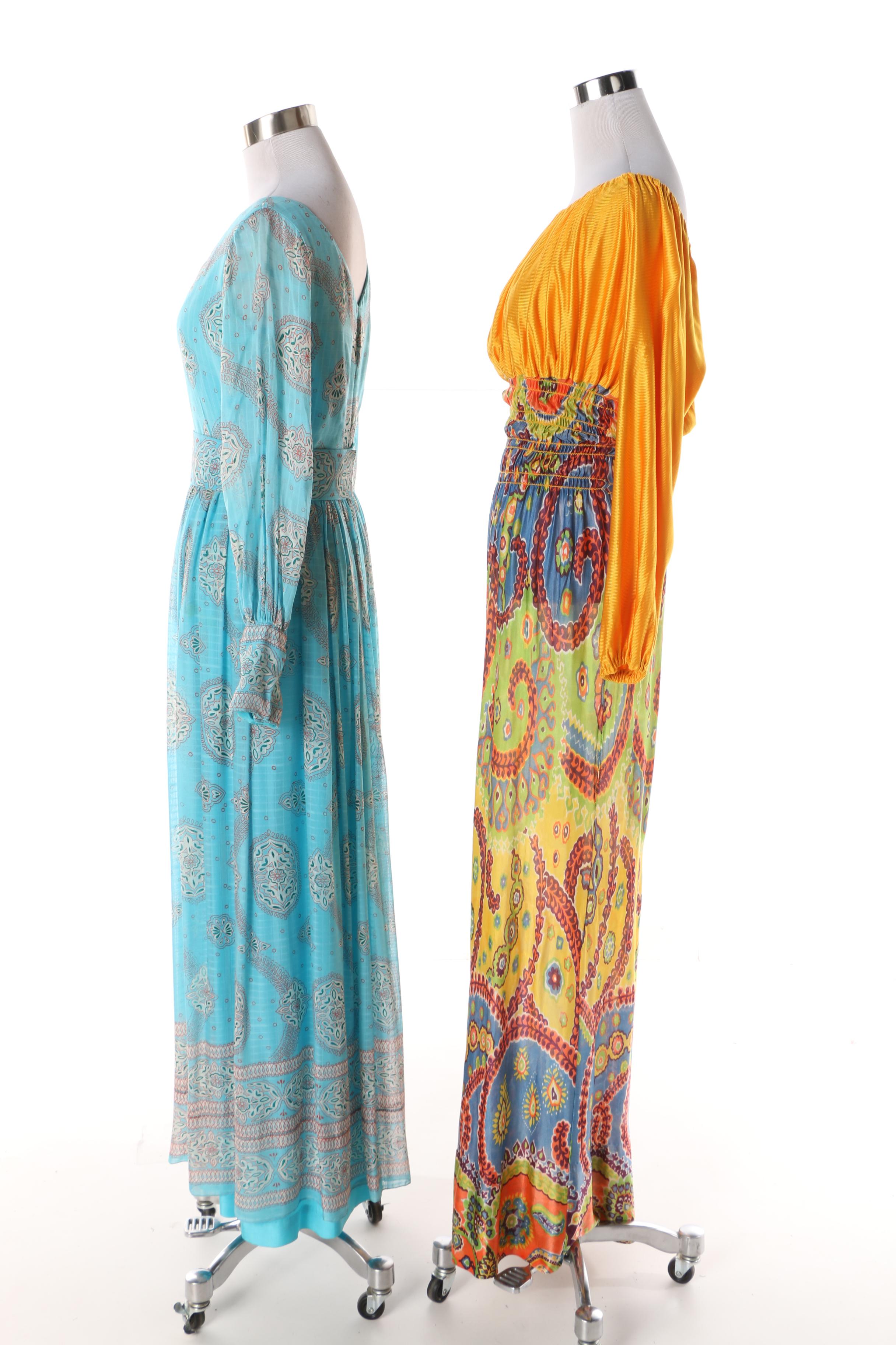 1960s Maxi Dresses Including Saks Fifth Avenue