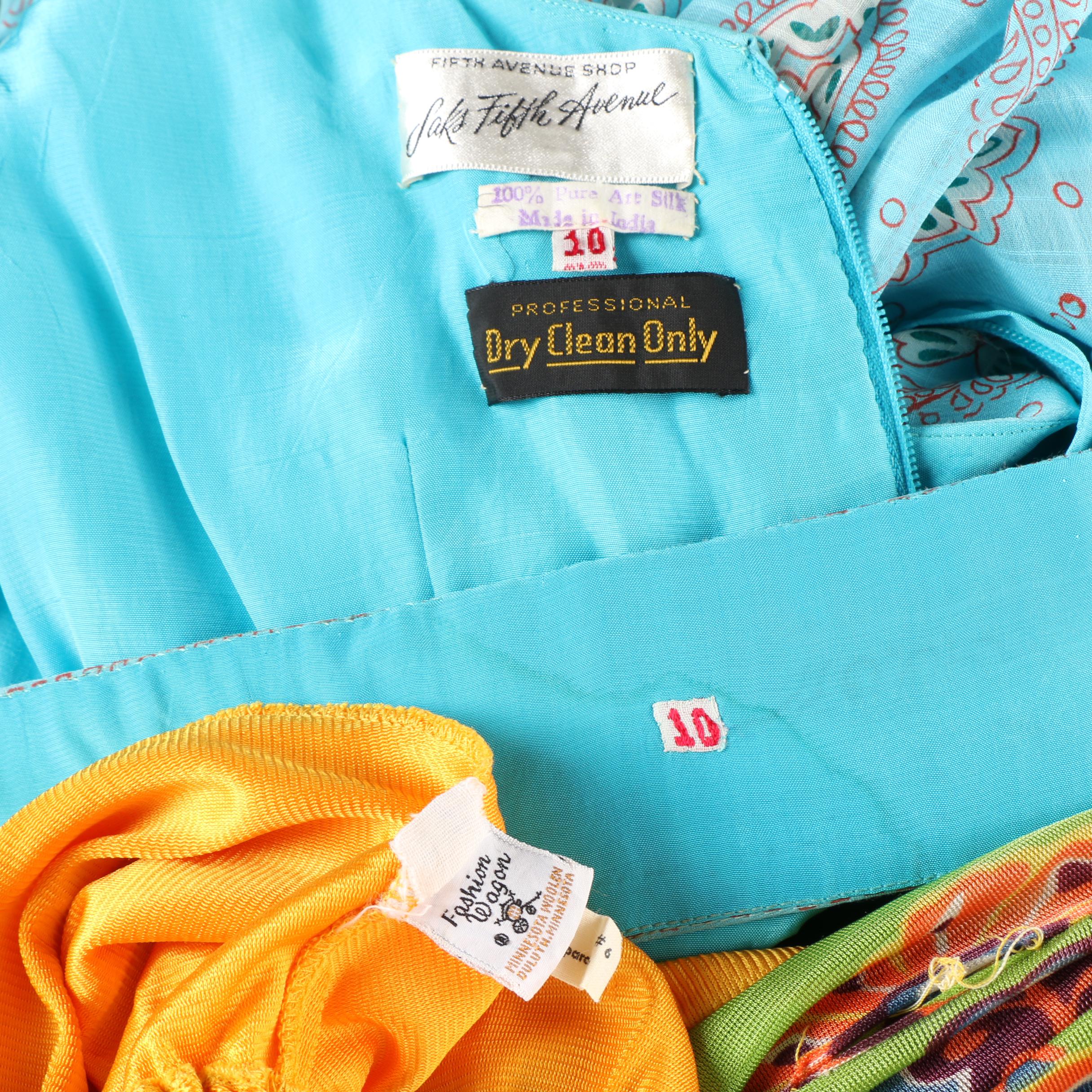 1960s Maxi Dresses Including Saks Fifth Avenue