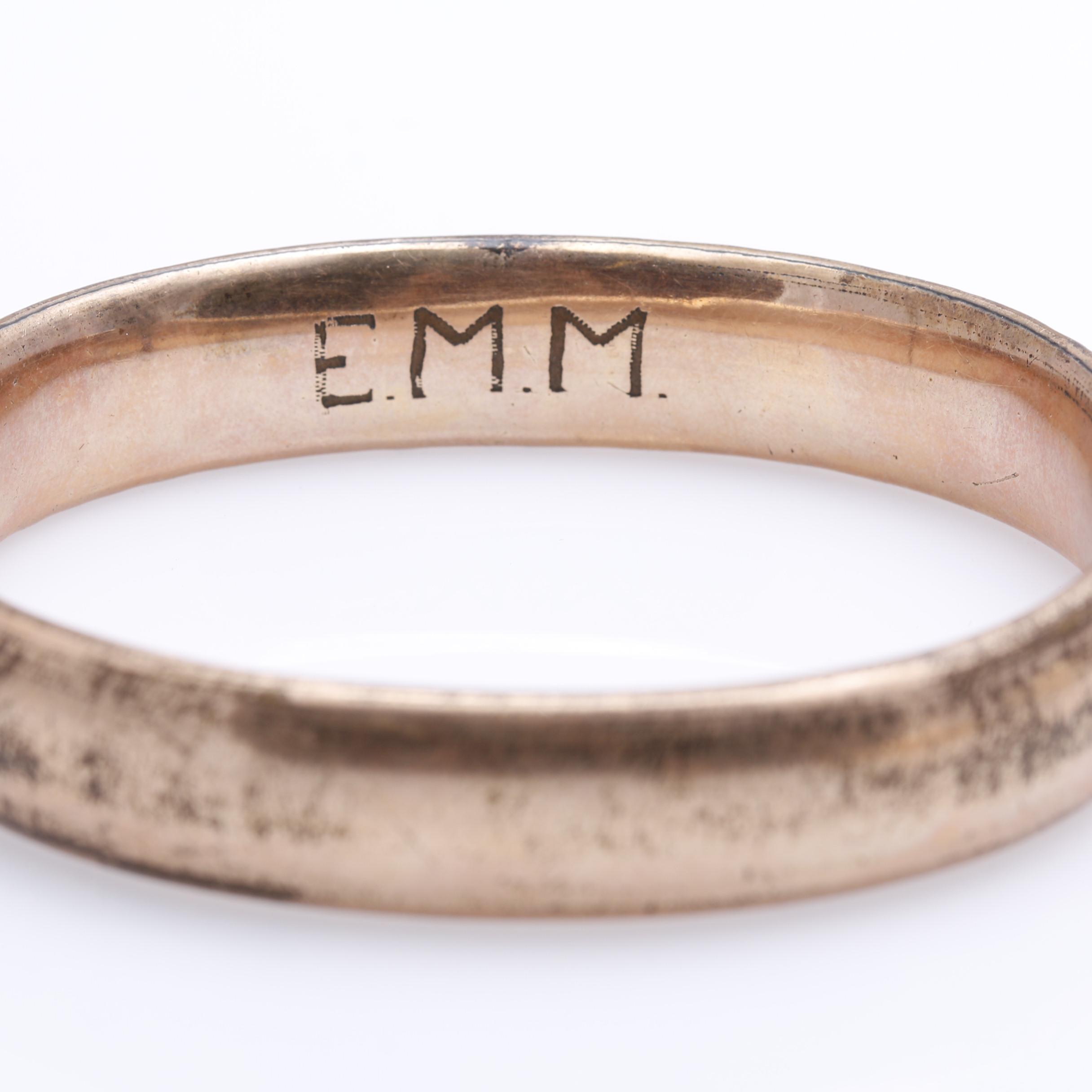 Collection of Antique Victorian Gold Filled Floral Etched Bangles