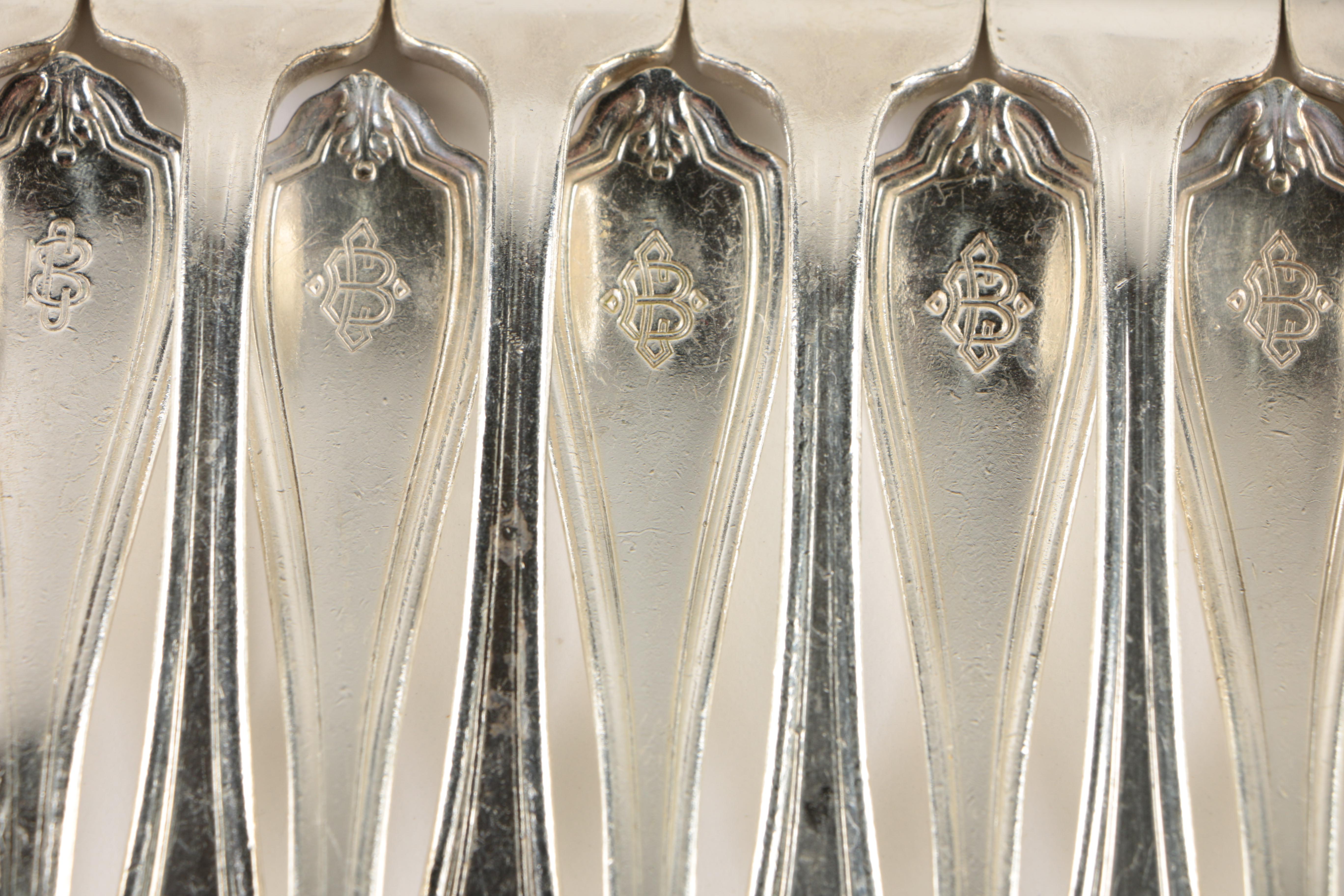 Large Collection of International Silver Co. "Grecian" Silver Plate Flatware