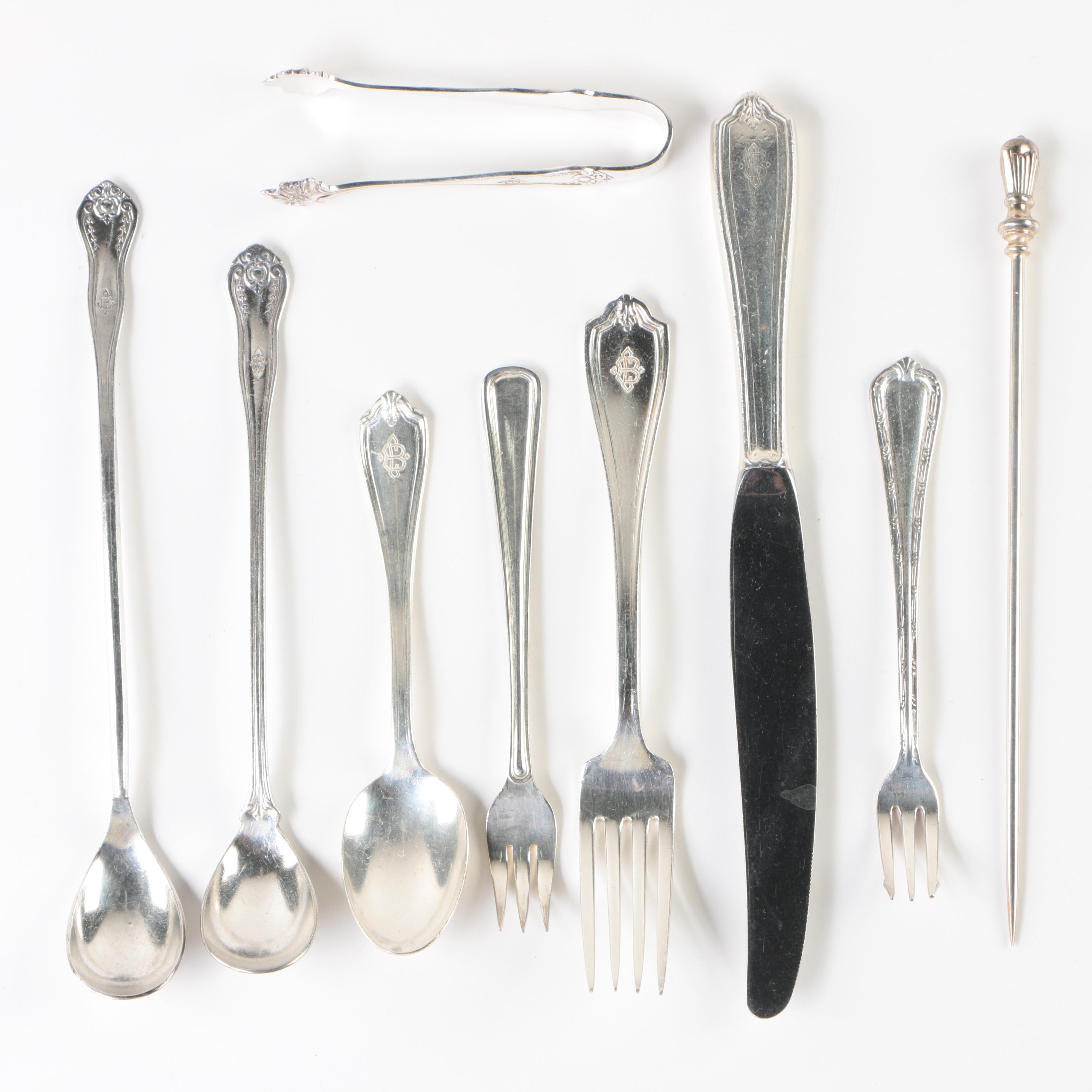 Large Collection of International Silver Co. "Grecian" Silver Plate Flatware