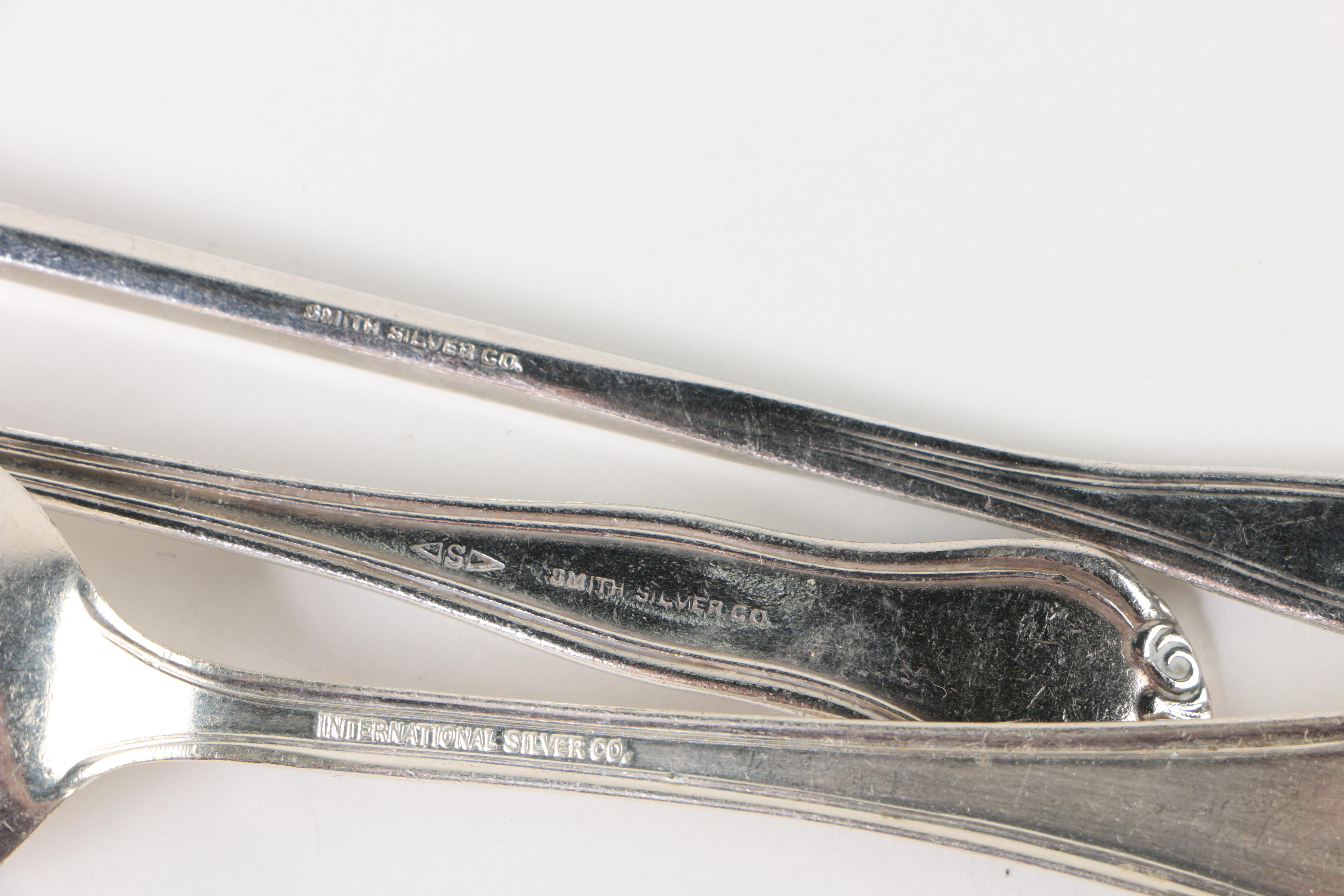 Large Collection of International Silver Co. "Grecian" Silver Plate Flatware