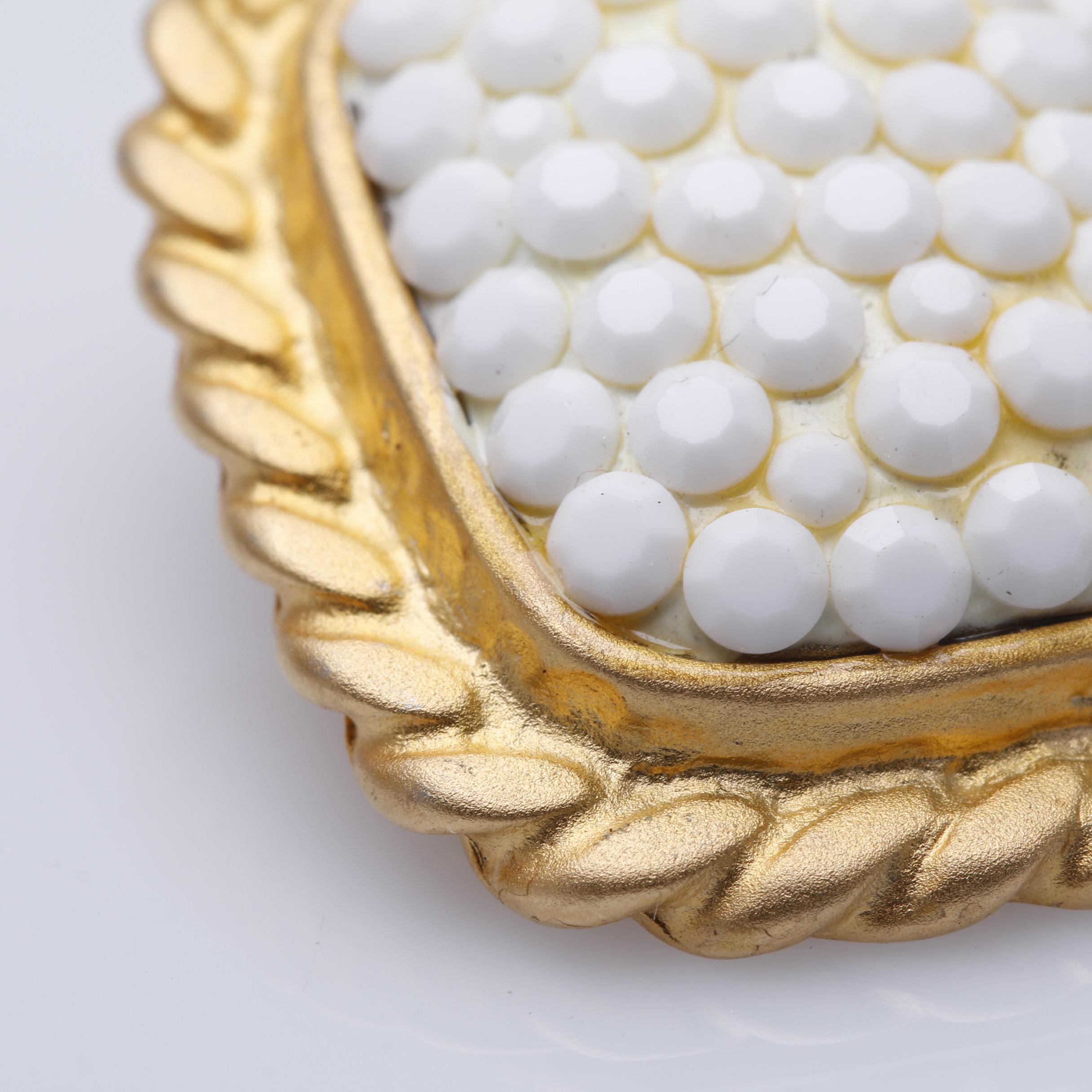 1980s Richard Kerr Rhinestone Earrings