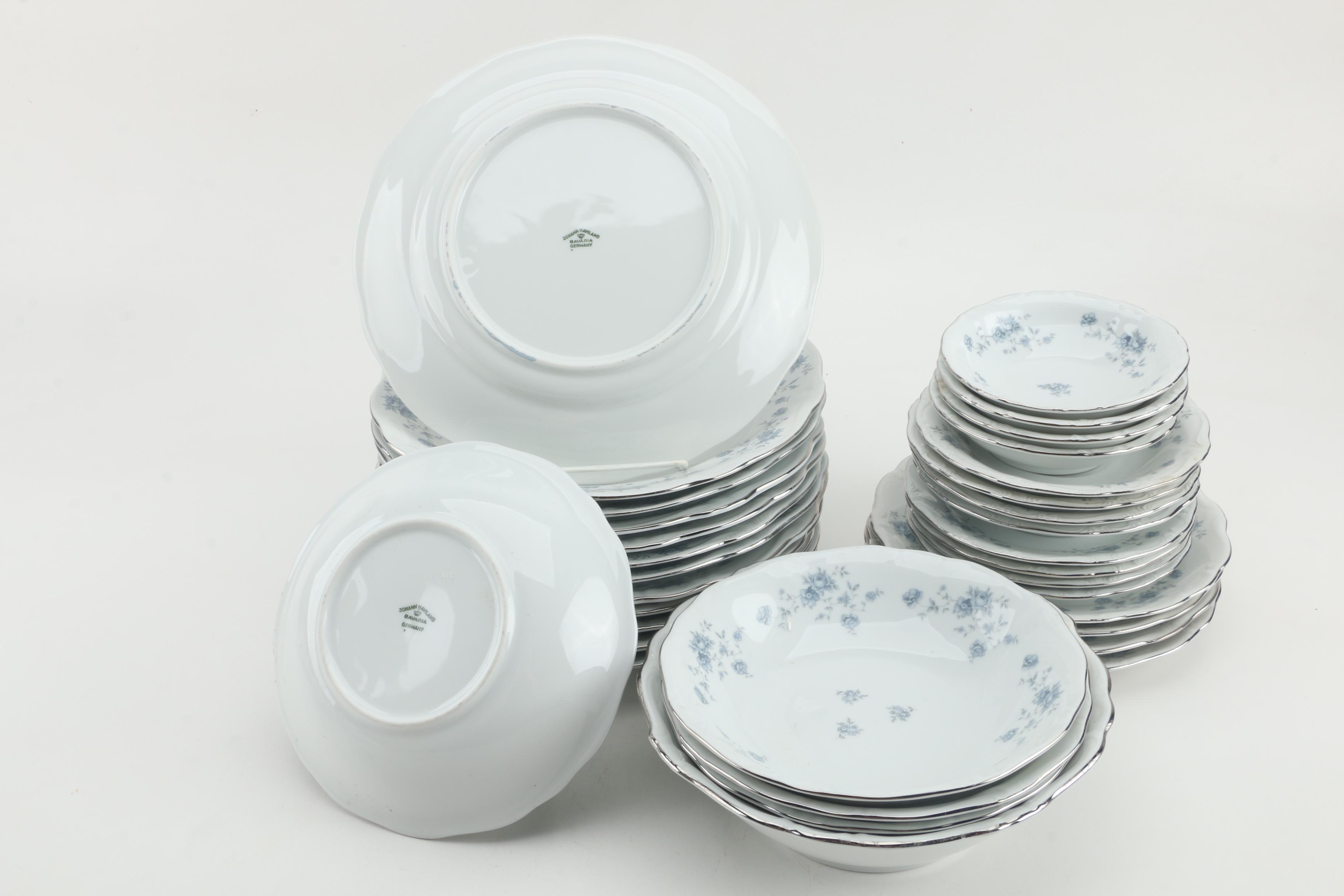 Johann Haviland "Blue Garland" Porcelain Dinnerware c. 1953-1990