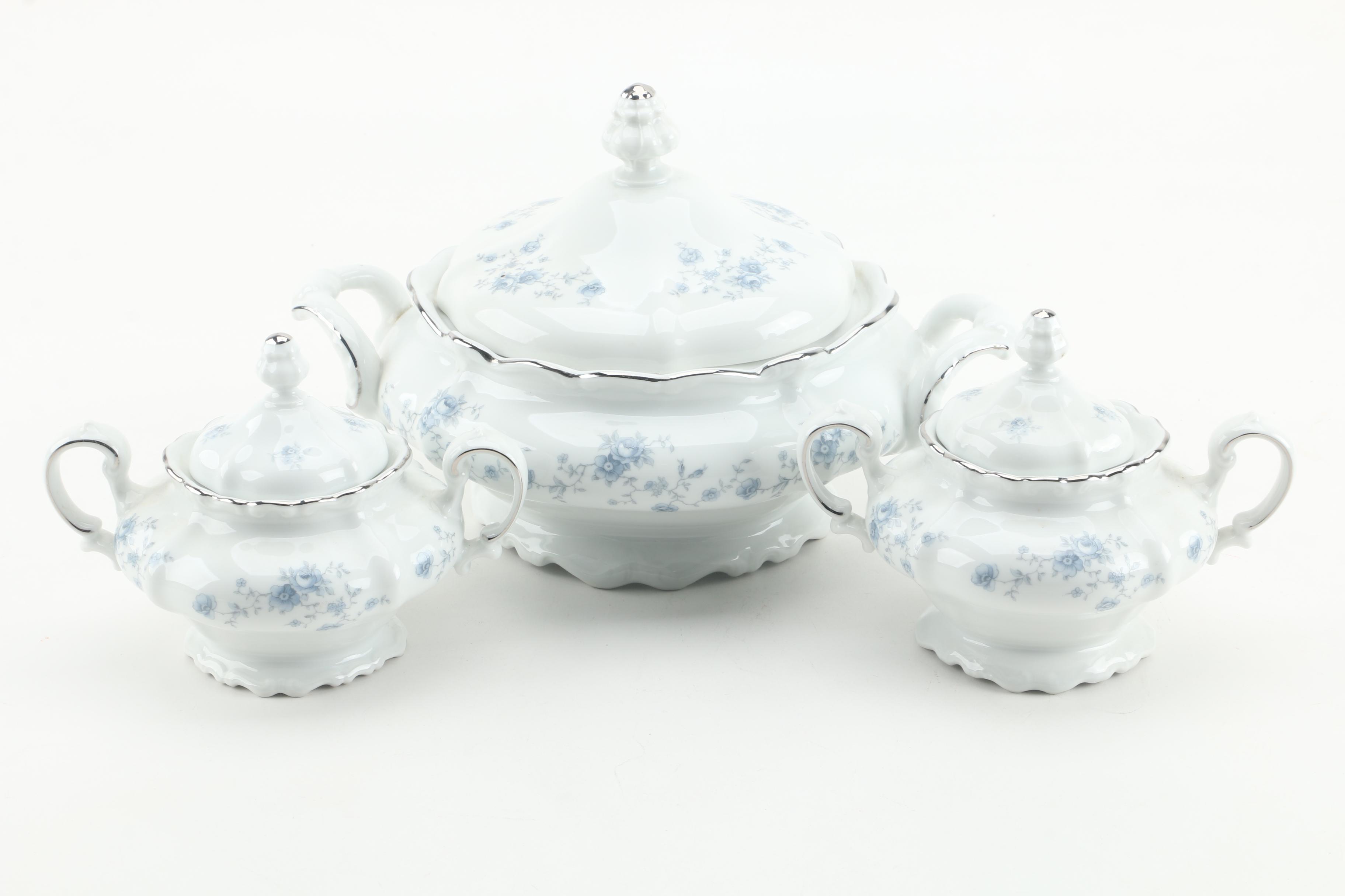 Johann Haviland "Blue Garland" Porcelain Dinnerware c. 1953-1990