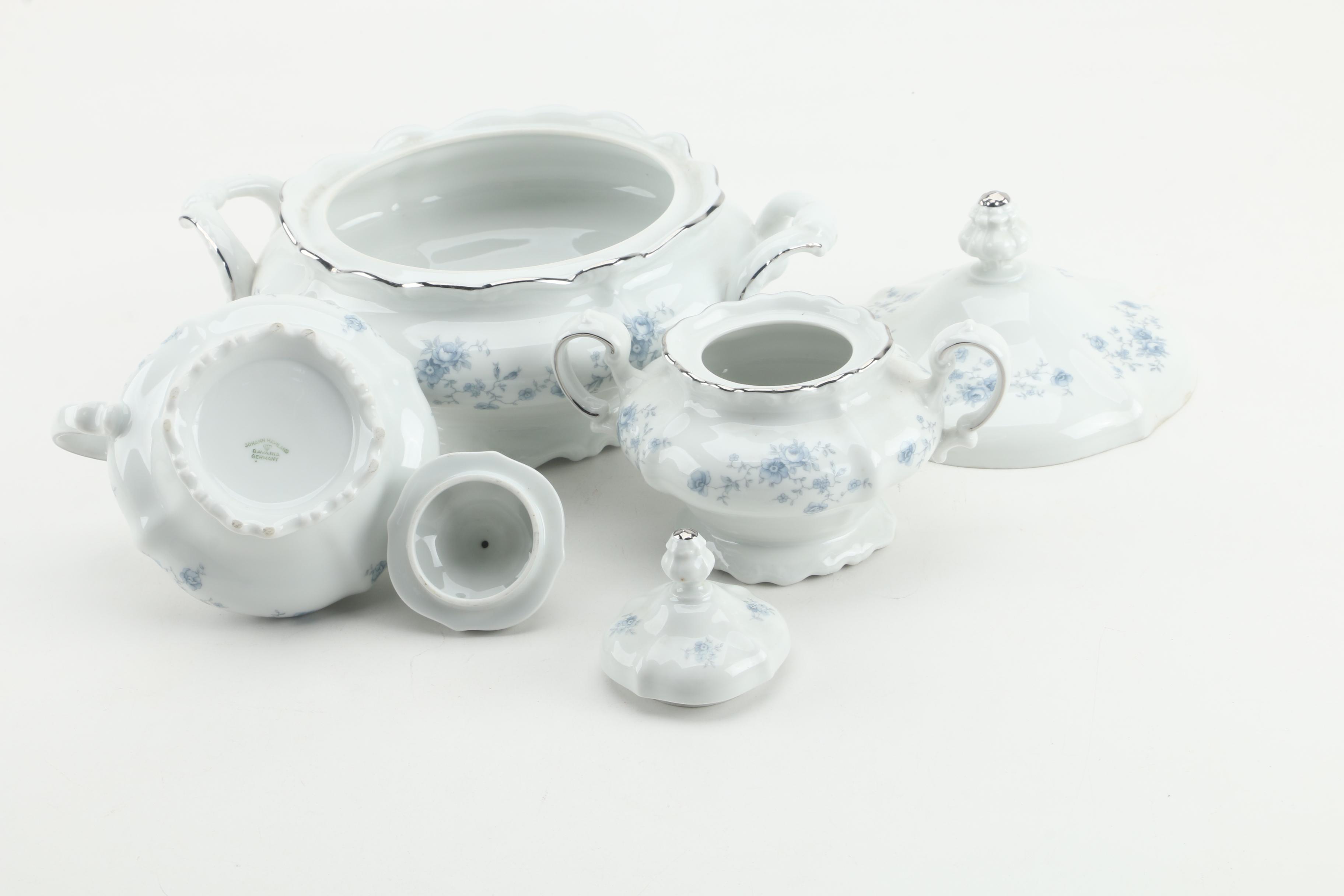 Johann Haviland "Blue Garland" Porcelain Dinnerware c. 1953-1990
