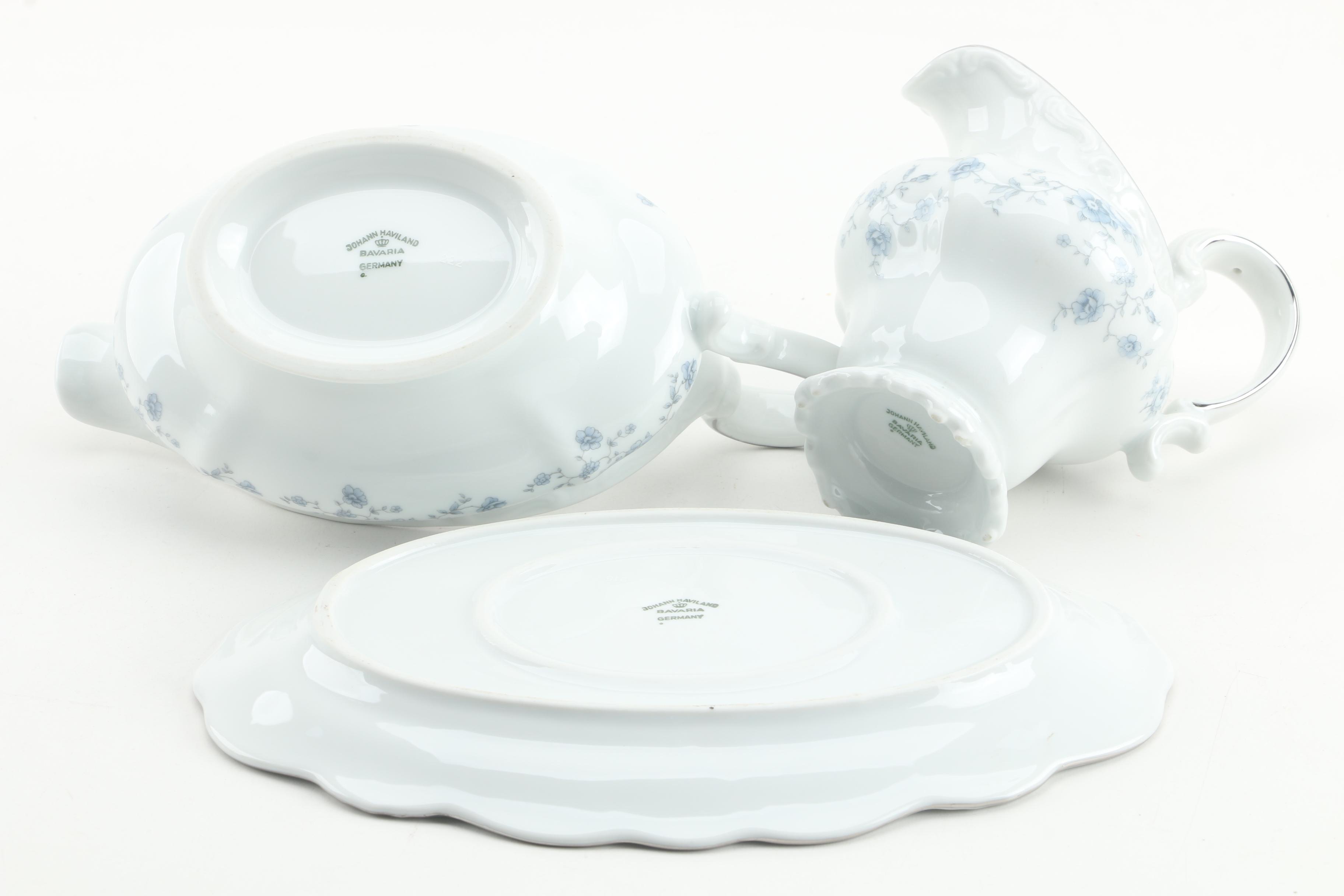 Johann Haviland "Blue Garland" Porcelain Dinnerware c. 1953-1990