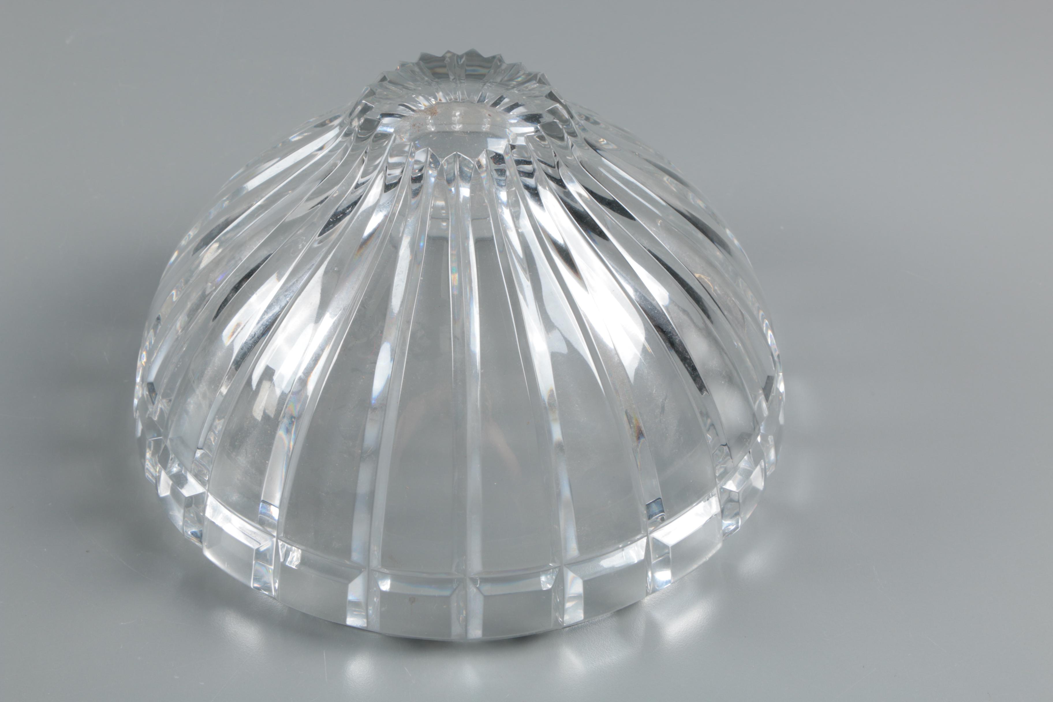 Rogaska "Soho" Crystal Ice Bucket with Mikasa "New Horizon" Crystal Bowl