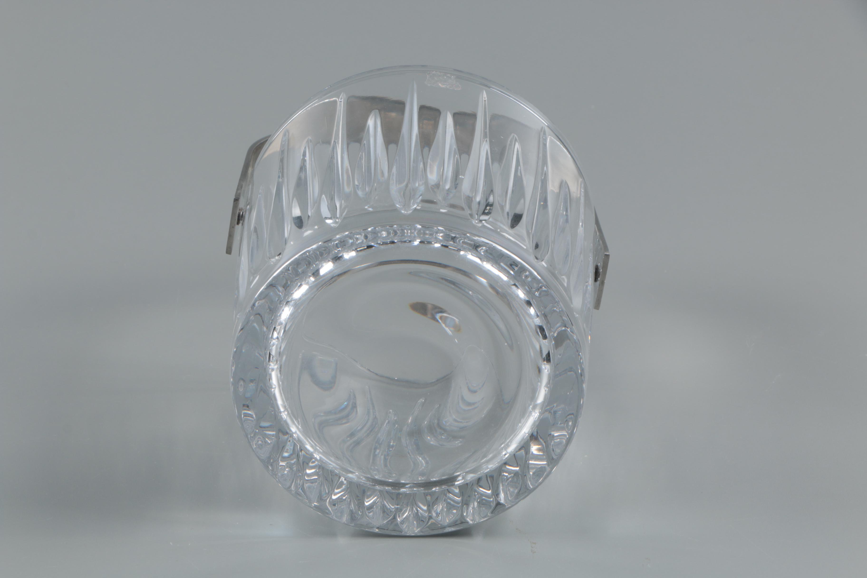 Rogaska "Soho" Crystal Ice Bucket with Mikasa "New Horizon" Crystal Bowl