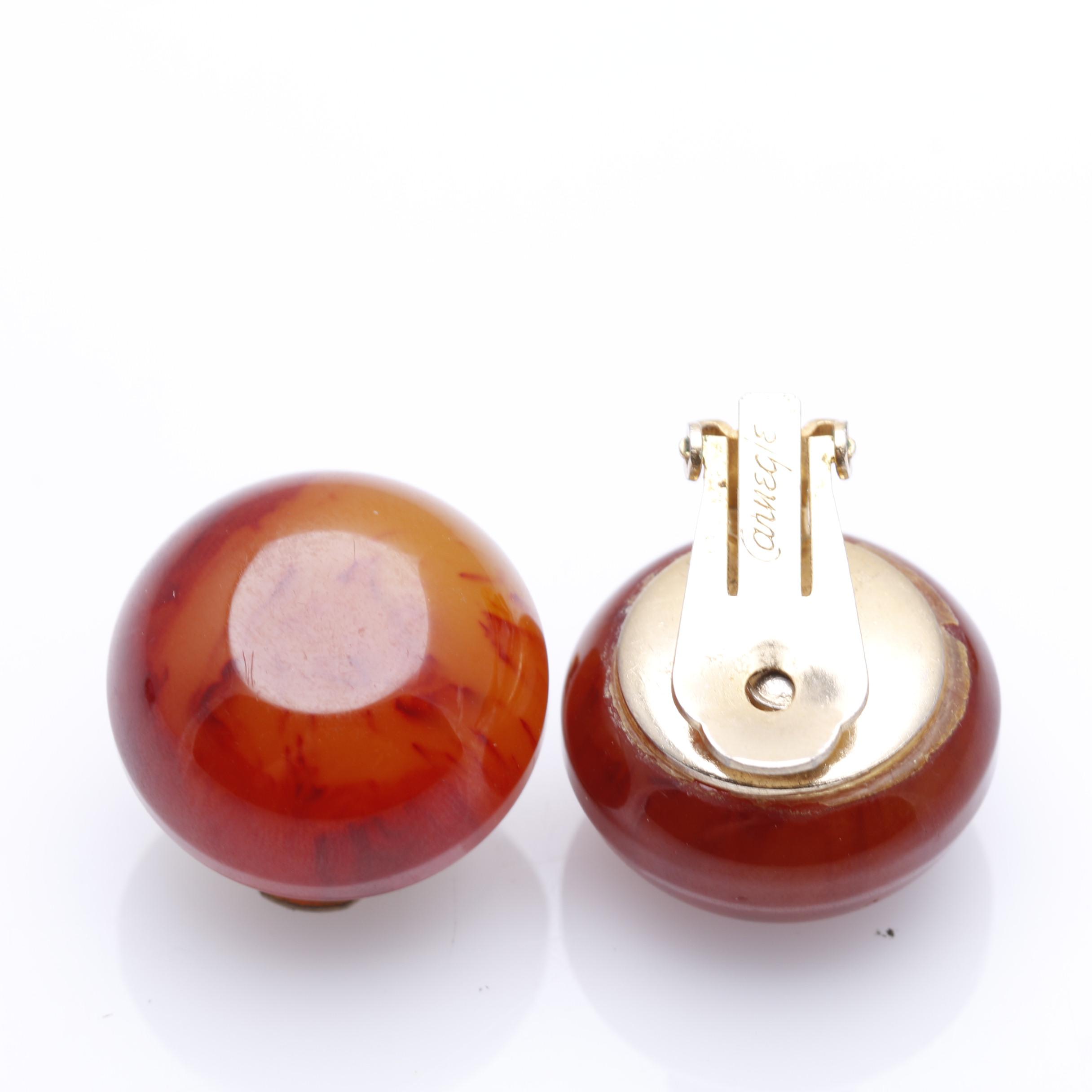 1960s Christian Dior & Hattie Carnegie Gripoix Glass Clip Earrings