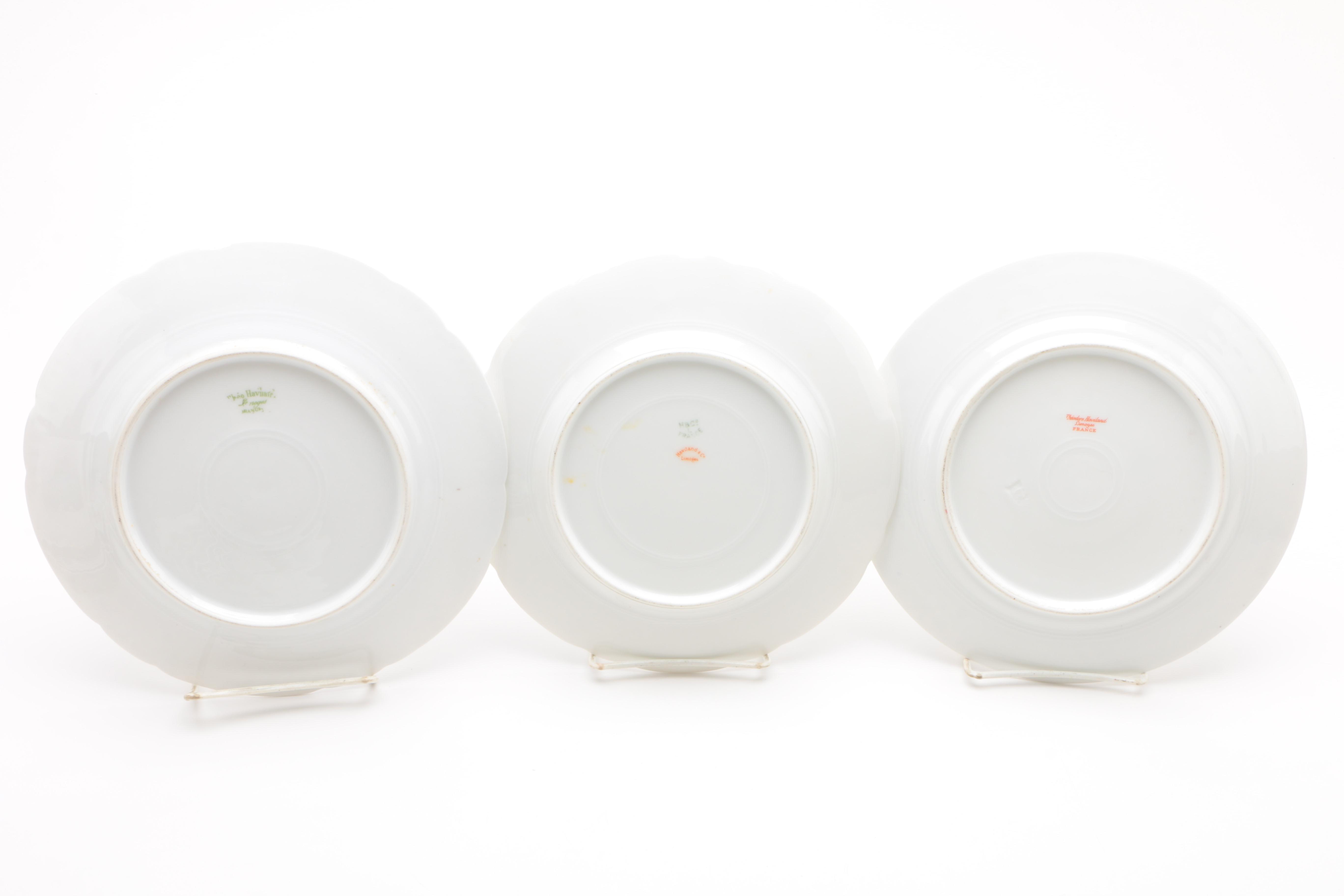 Antique and Vintage Haviland Limoges Porcelain Plates