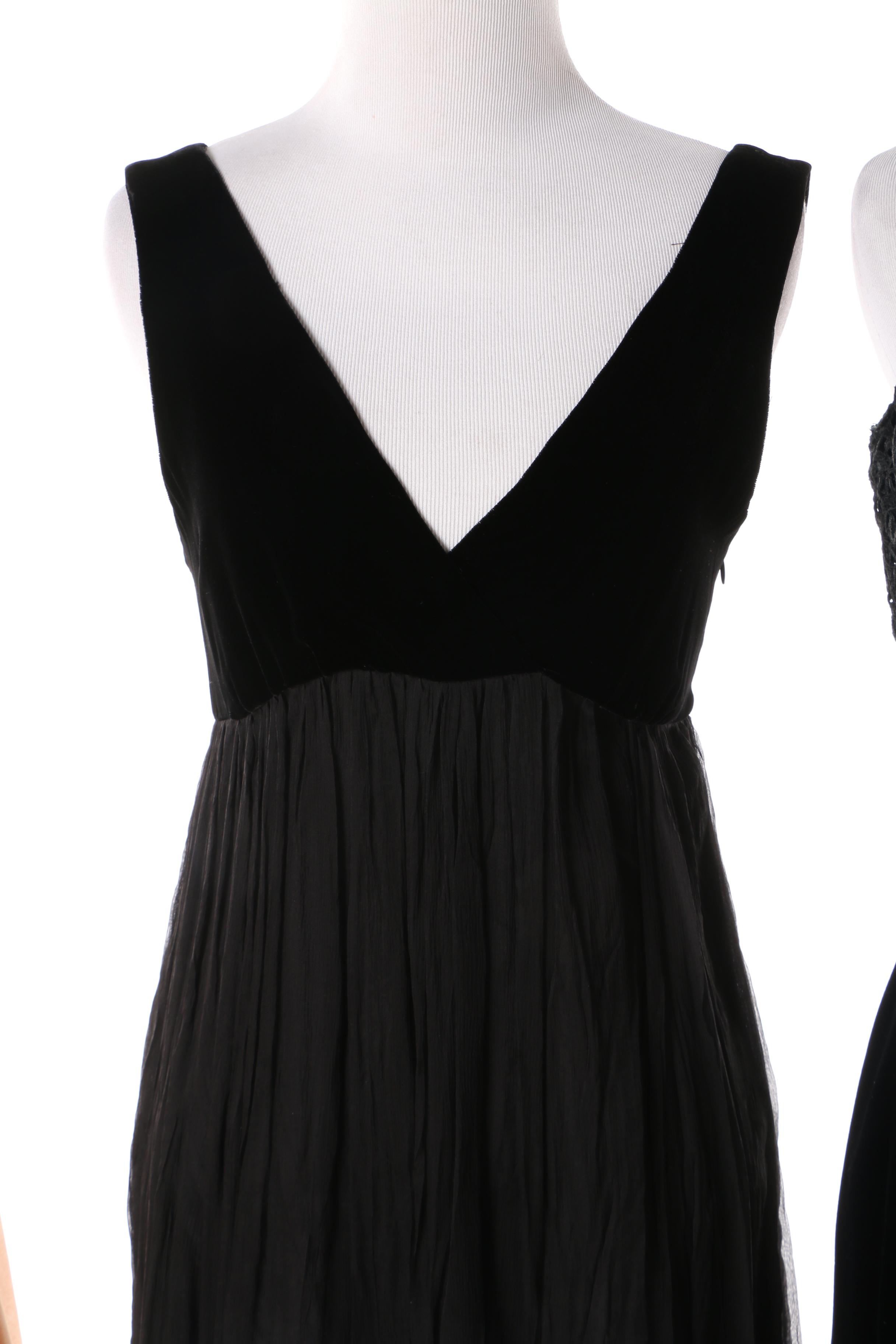 1960s Velvet Blend Cocktail Dresses Including Carole Craig