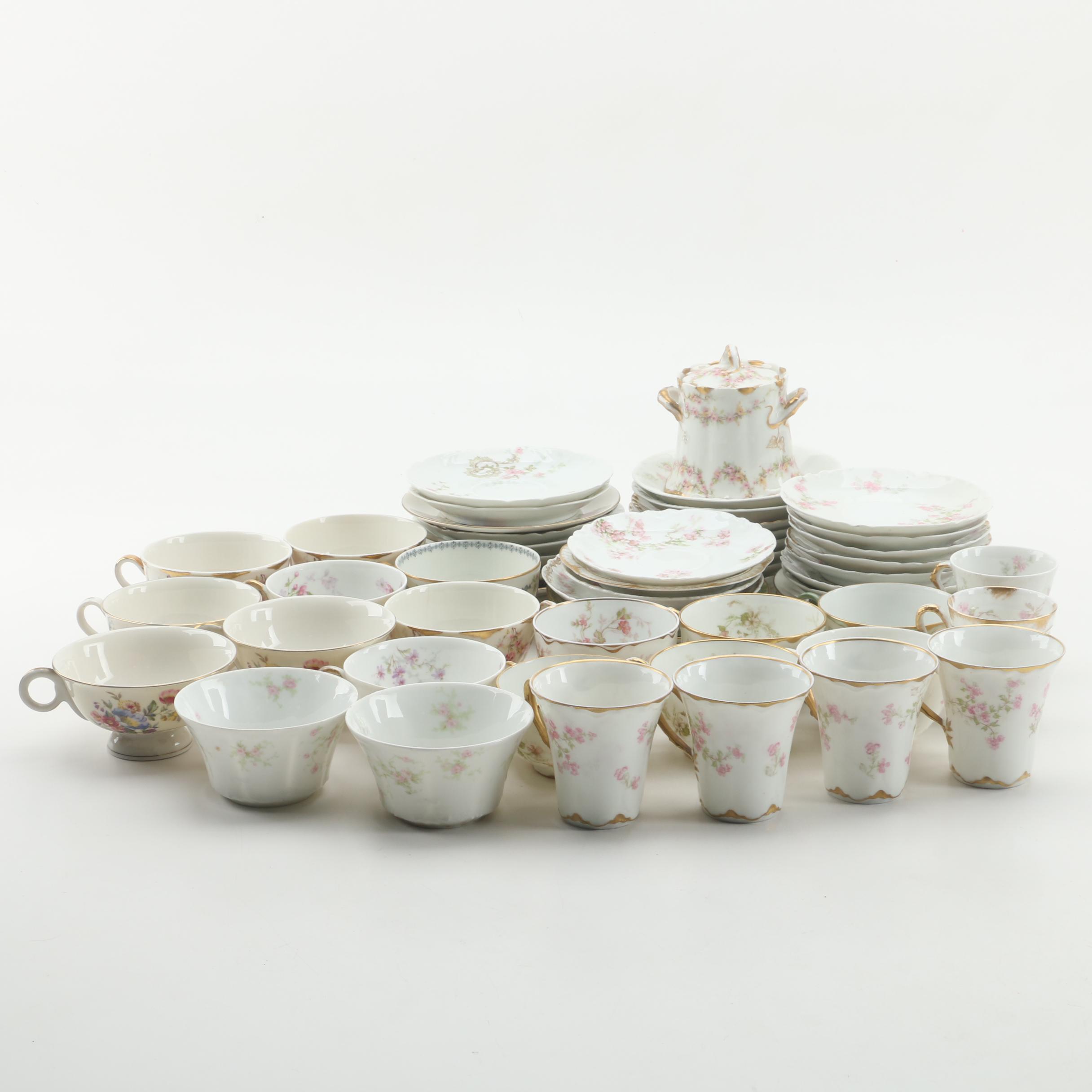 Antique to Vintage Haviland Limoges Tea Service including "Pasadena" and "Marie"