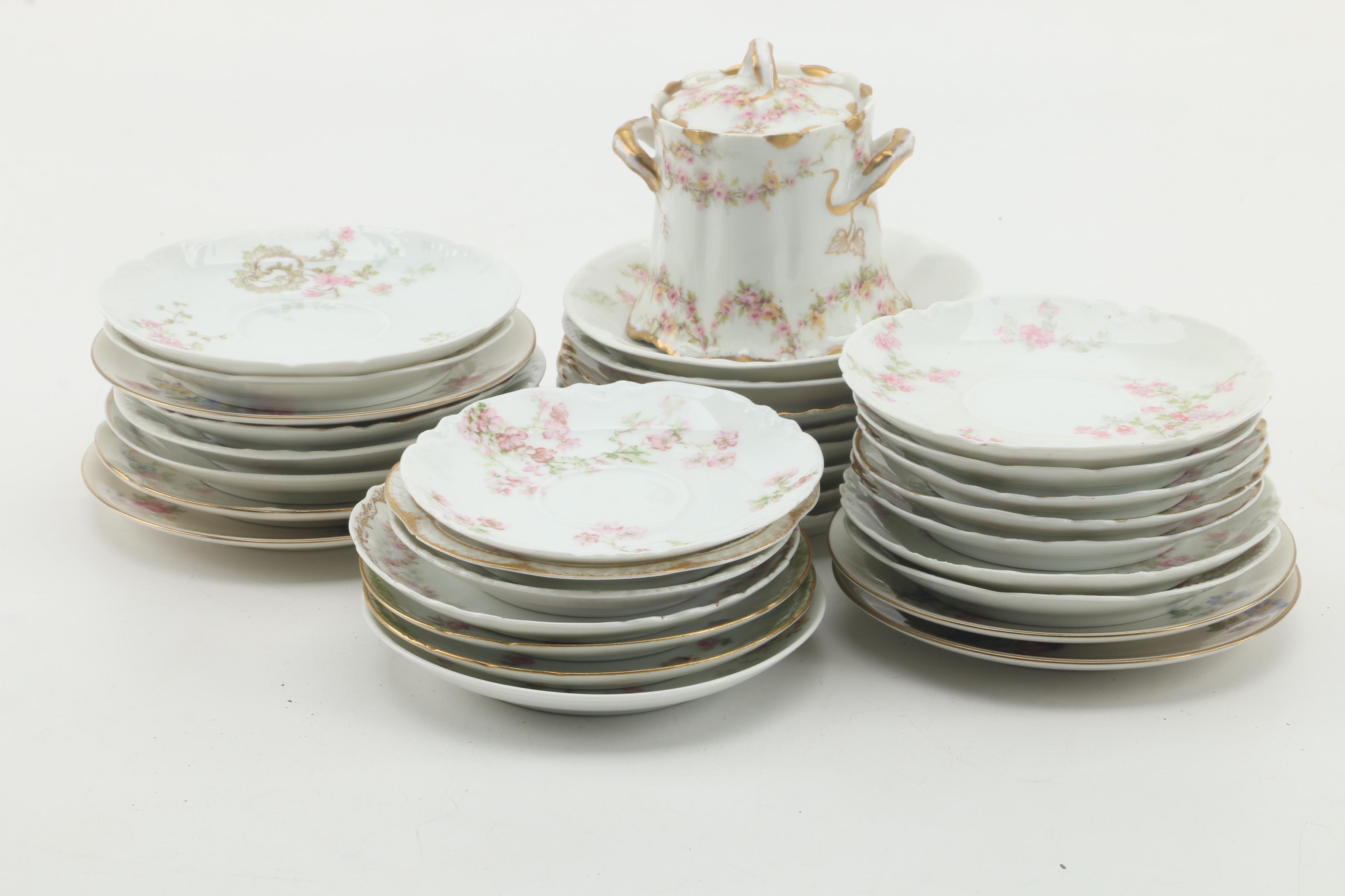 Antique to Vintage Haviland Limoges Tea Service including "Pasadena" and "Marie"