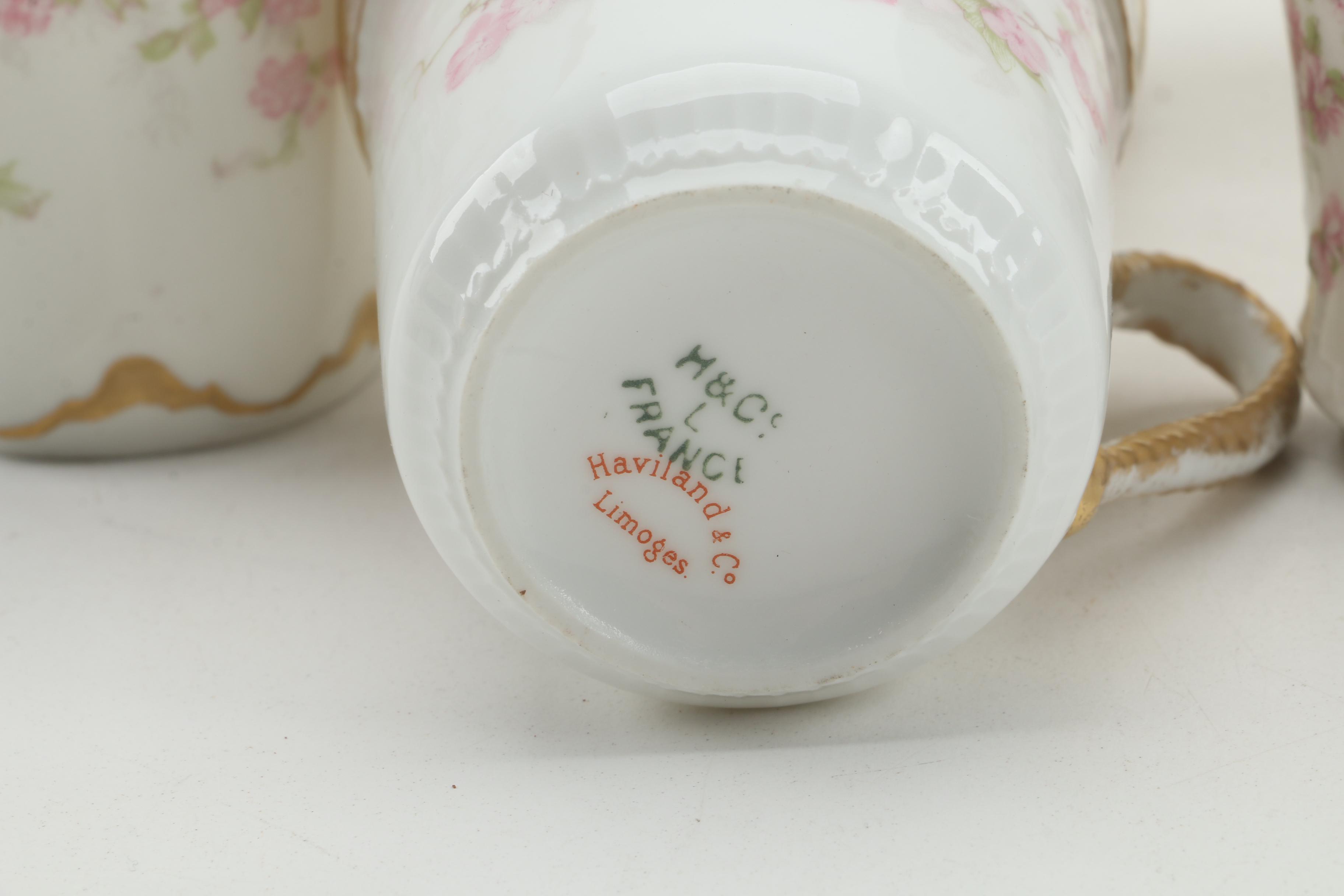 Antique to Vintage Haviland Limoges Tea Service including "Pasadena" and "Marie"