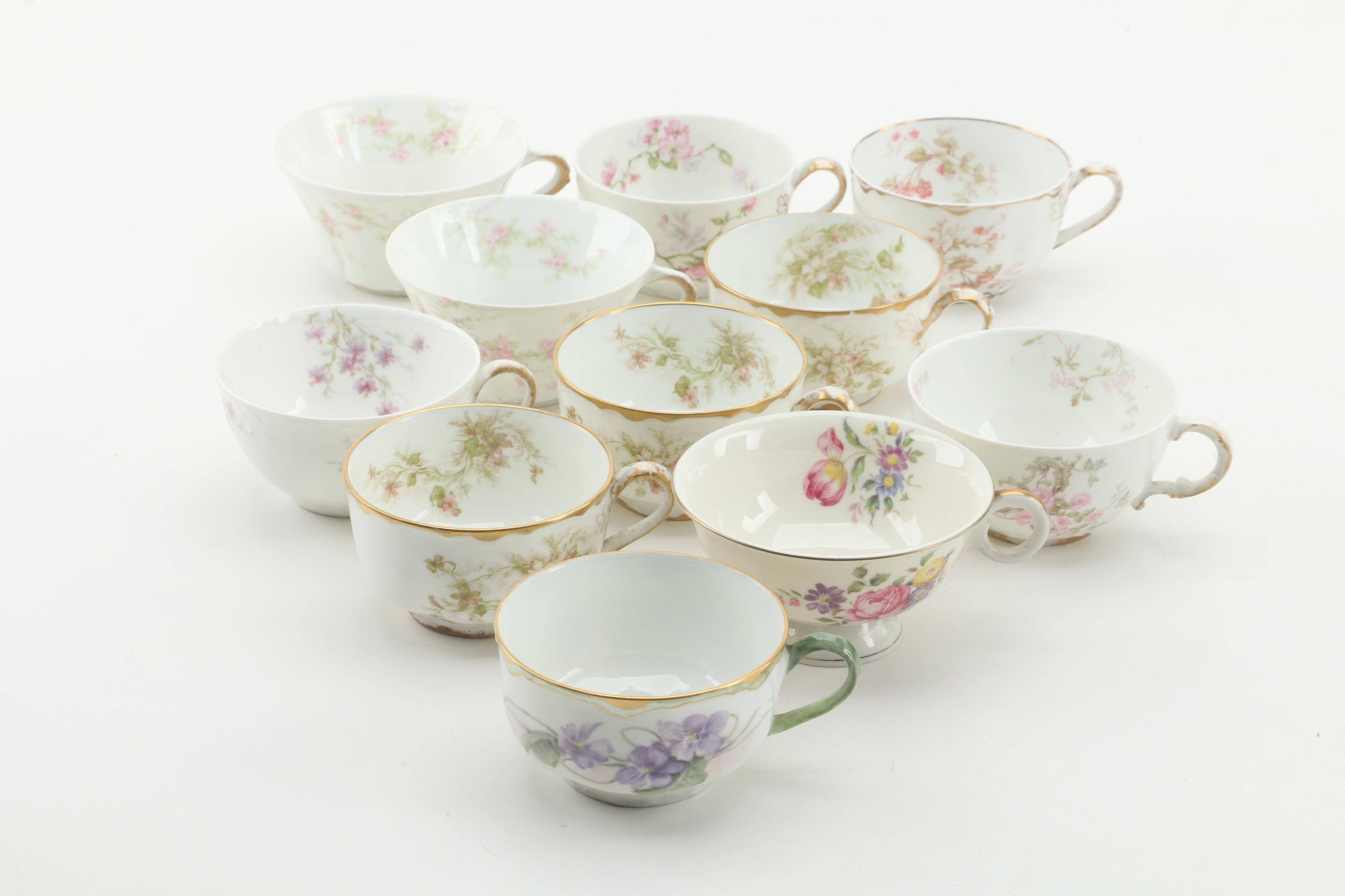 Antique to Vintage Haviland Limoges Tea Service including "Pasadena" and "Marie"