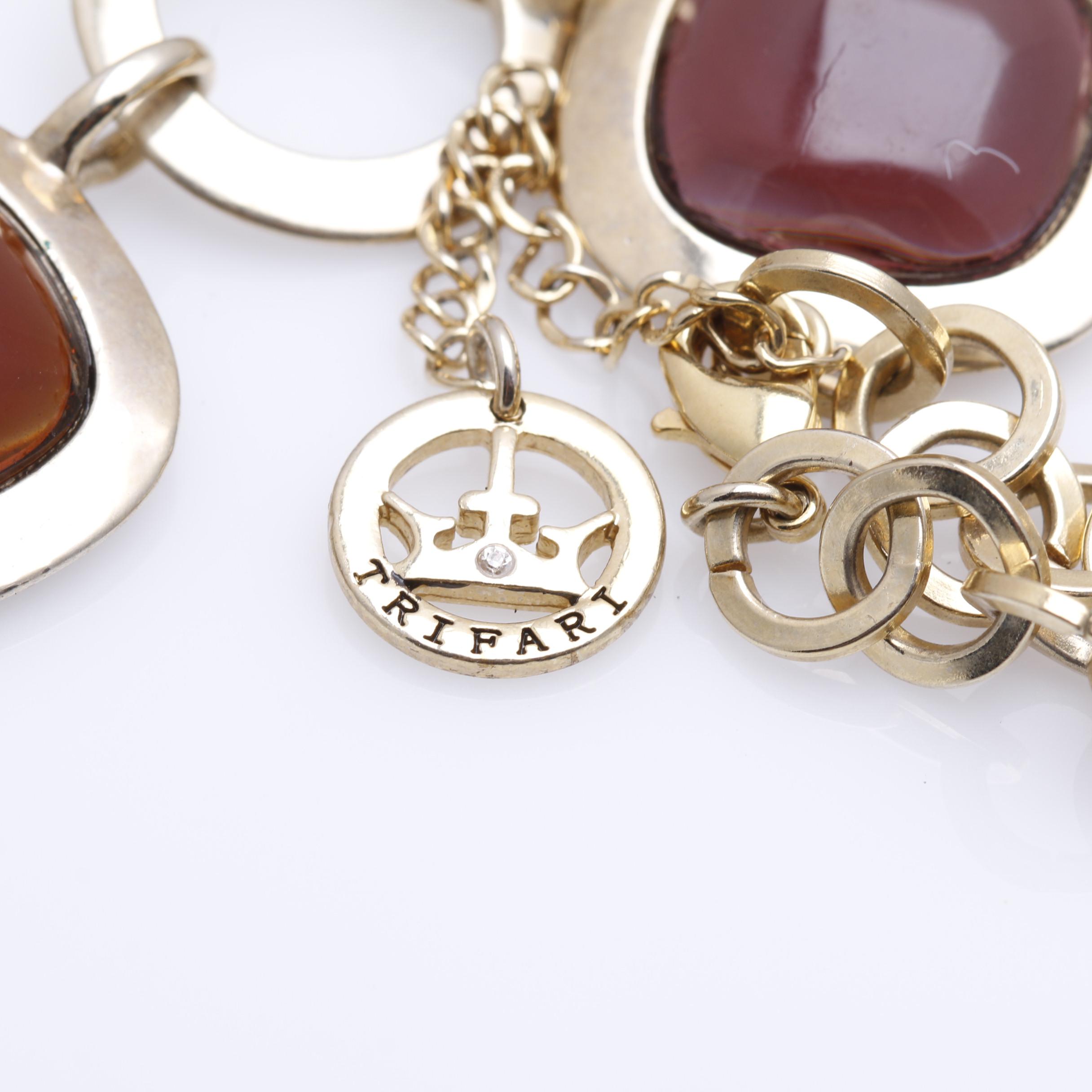 1970s Trifari Lucite Drop Necklace and Earrings