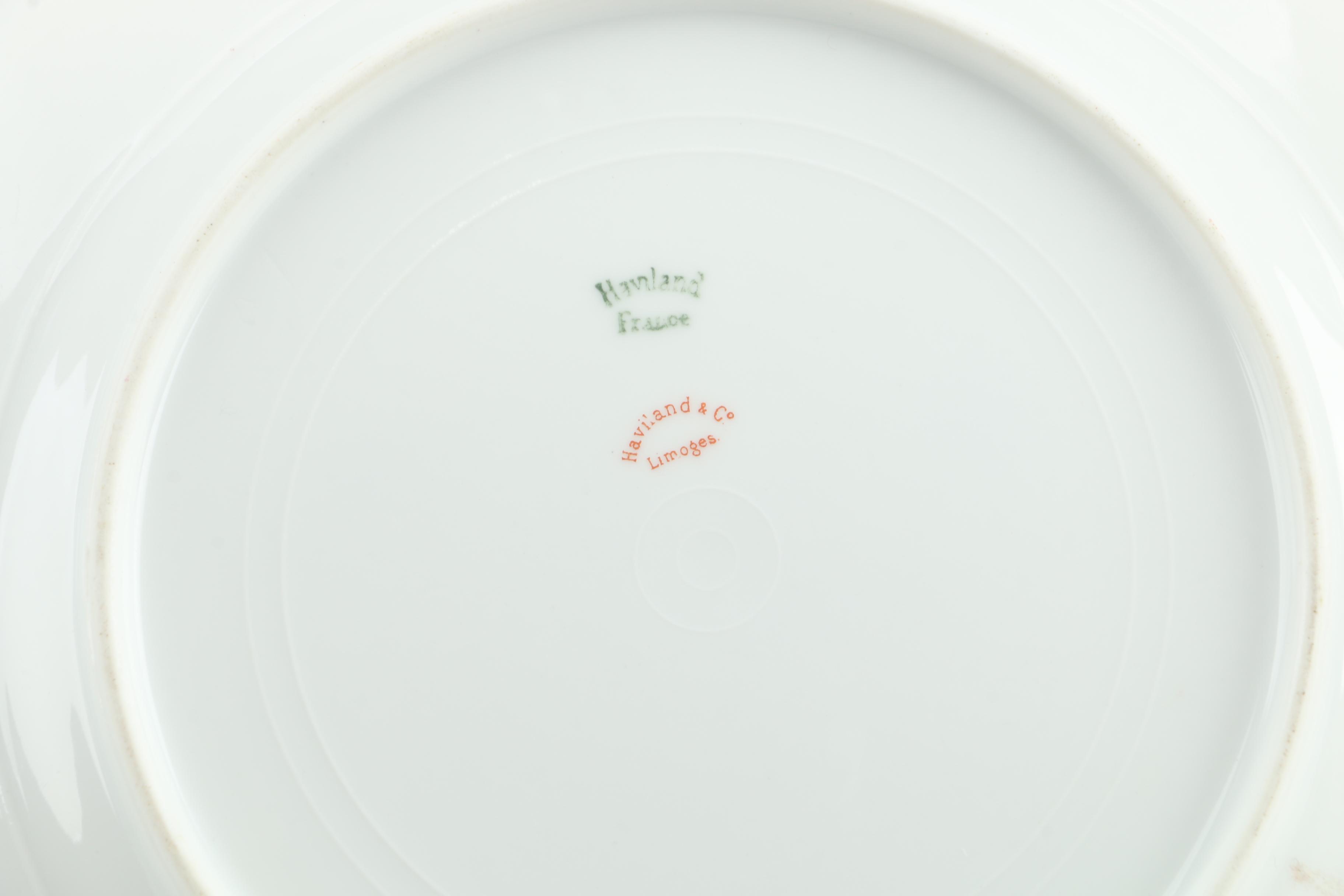 Antique and Vintage European Porcelain Tableware Including Haviland