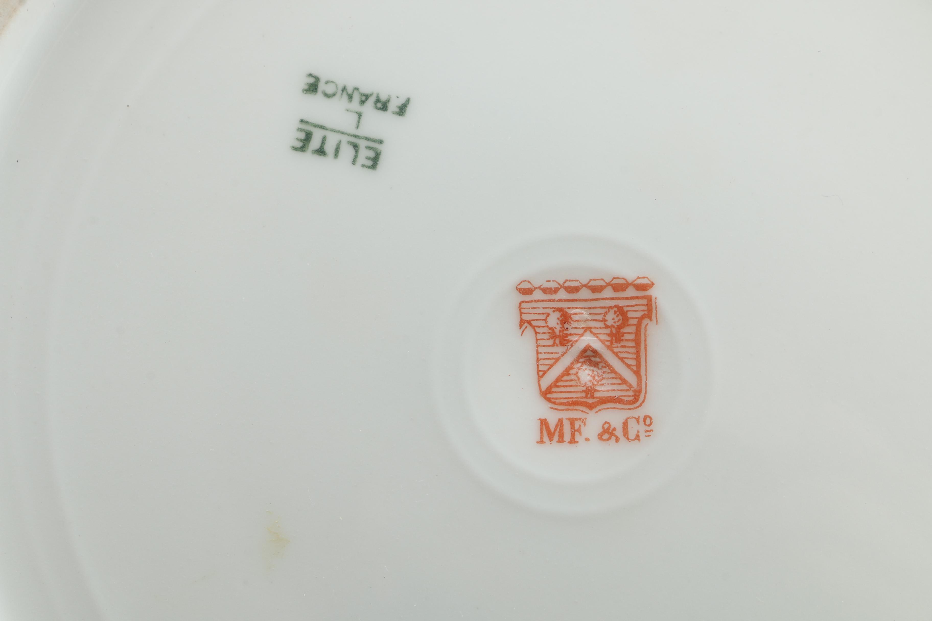 Antique and Vintage European Porcelain Tableware Including Haviland