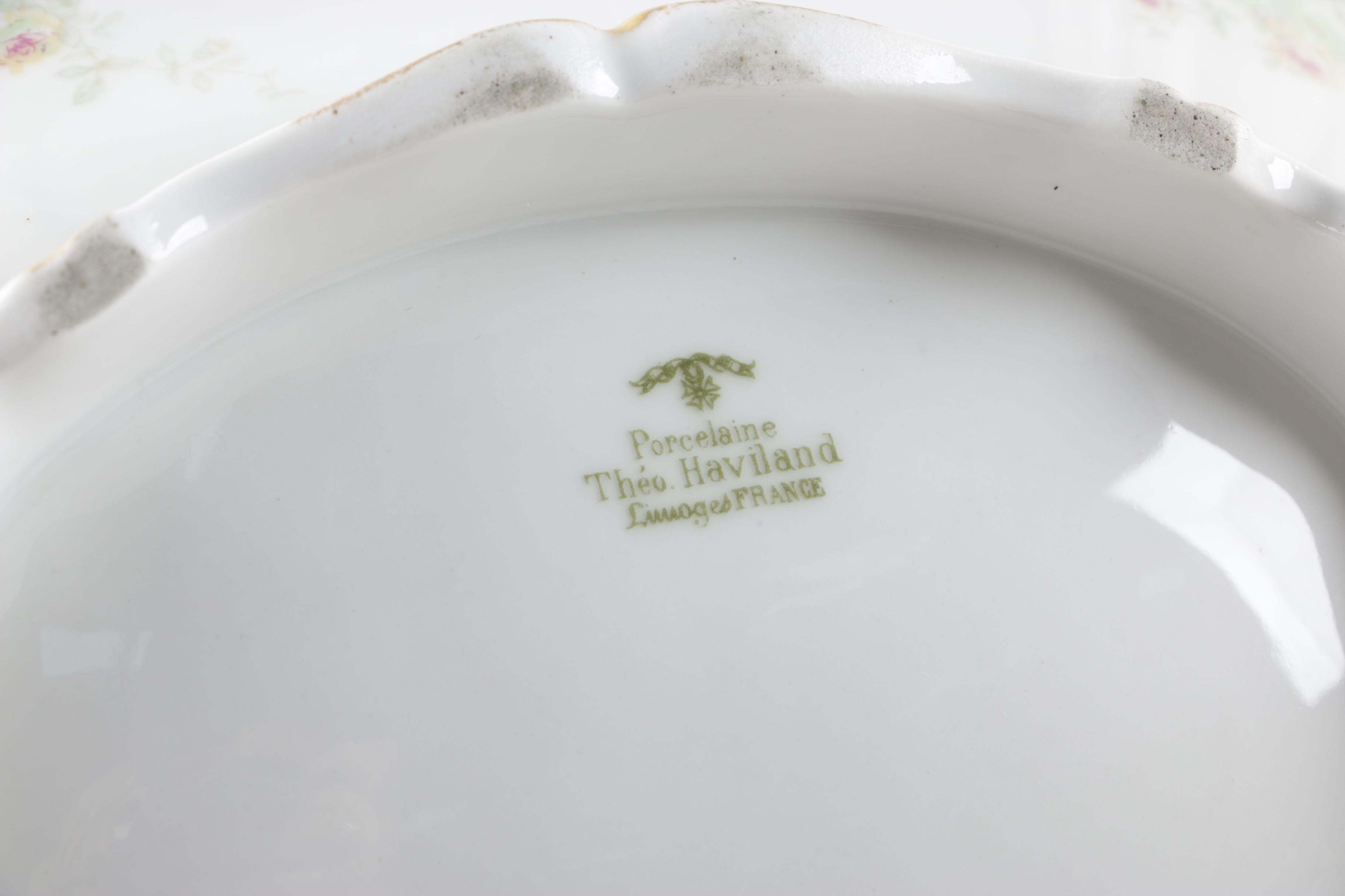 Antique and Vintage Théodore Haviland Porcelain Covered Serving Bowls