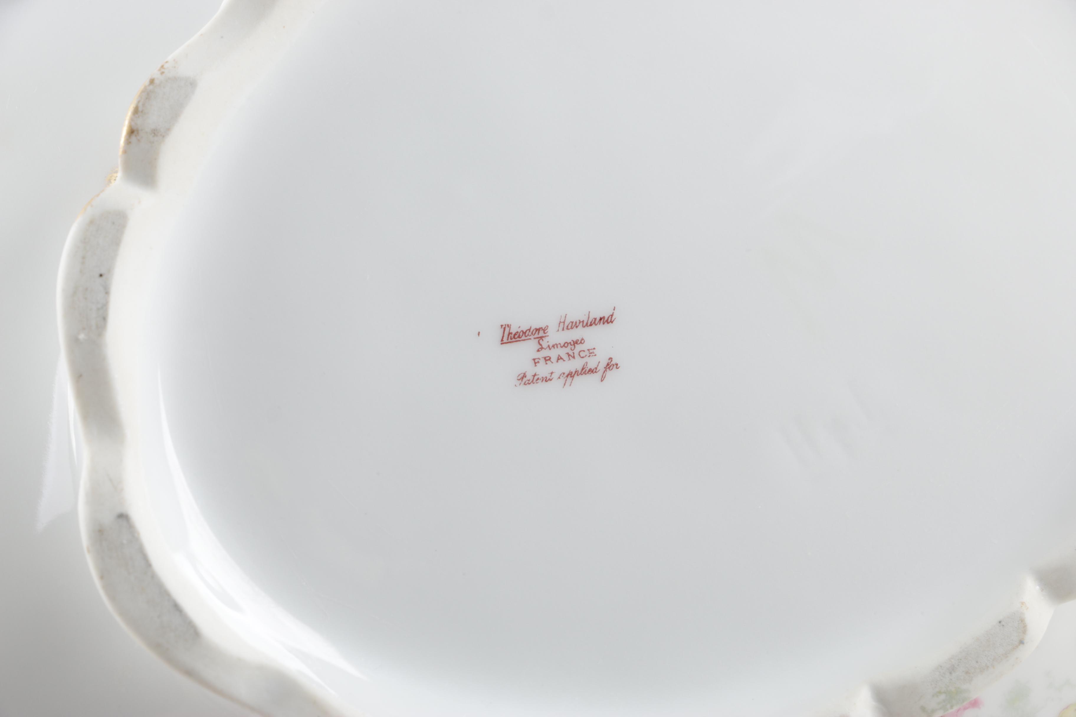 Antique and Vintage Théodore Haviland Porcelain Covered Serving Bowls