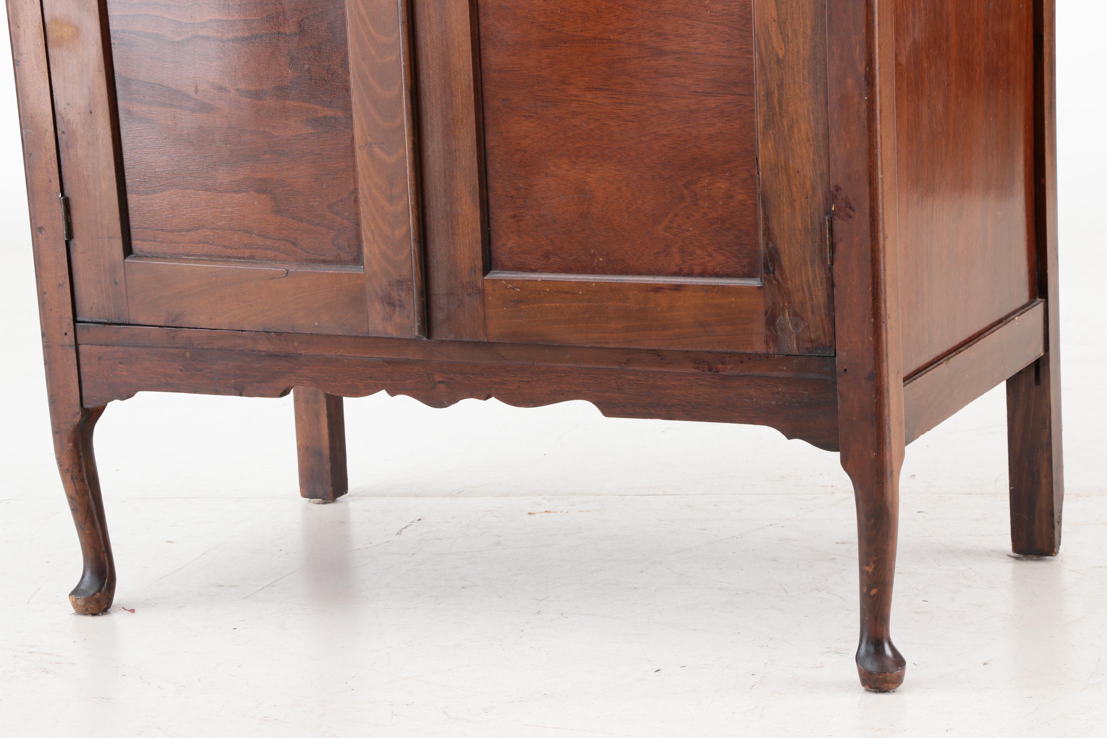 Vintage Walnut Linen Cabinet