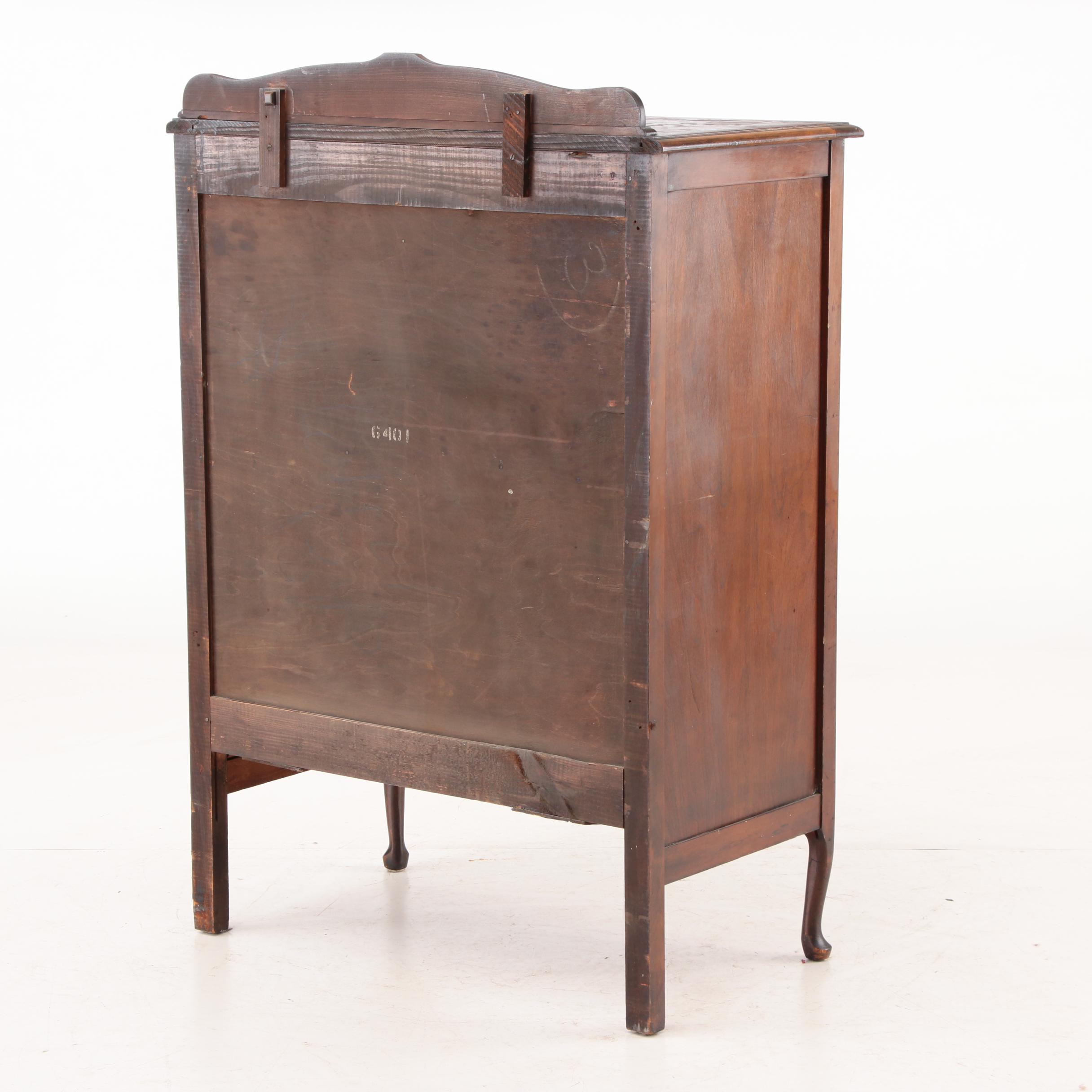 Vintage Walnut Linen Cabinet