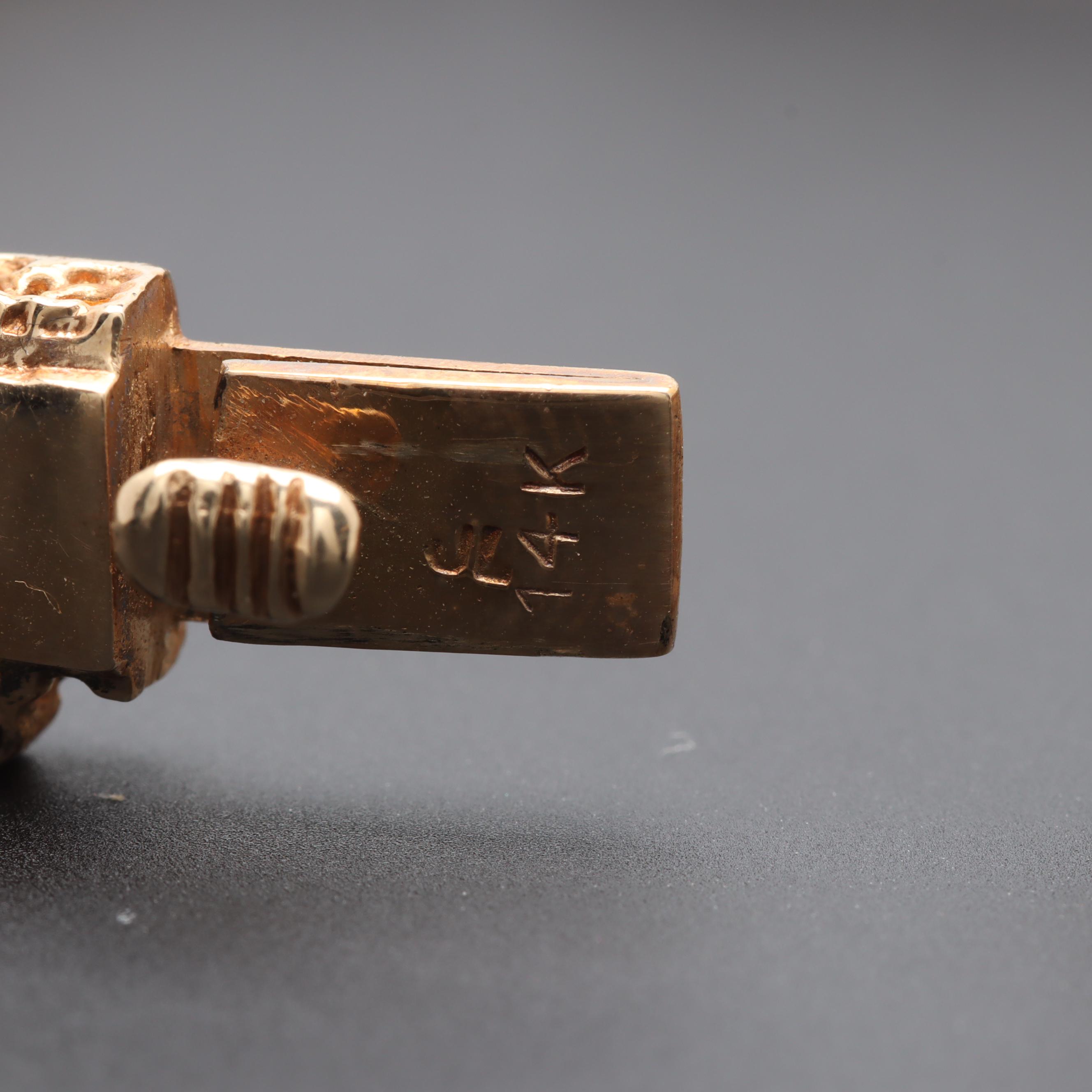 14K Yellow Gold Opal Bracelet