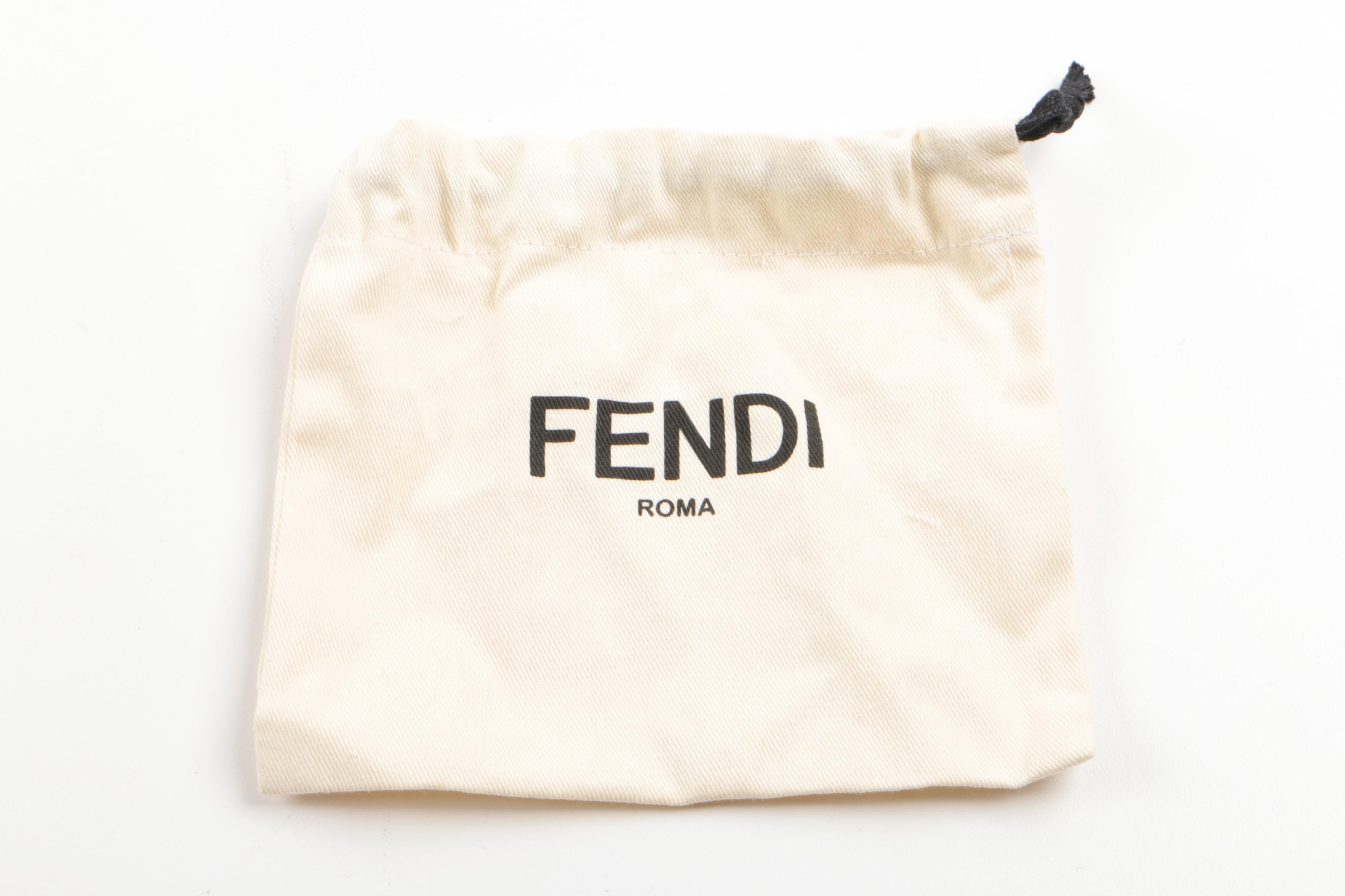 Fendi "Crystal Wonders" Black Onyx, Glass Crystal, Dyed Fur Costume Necklace