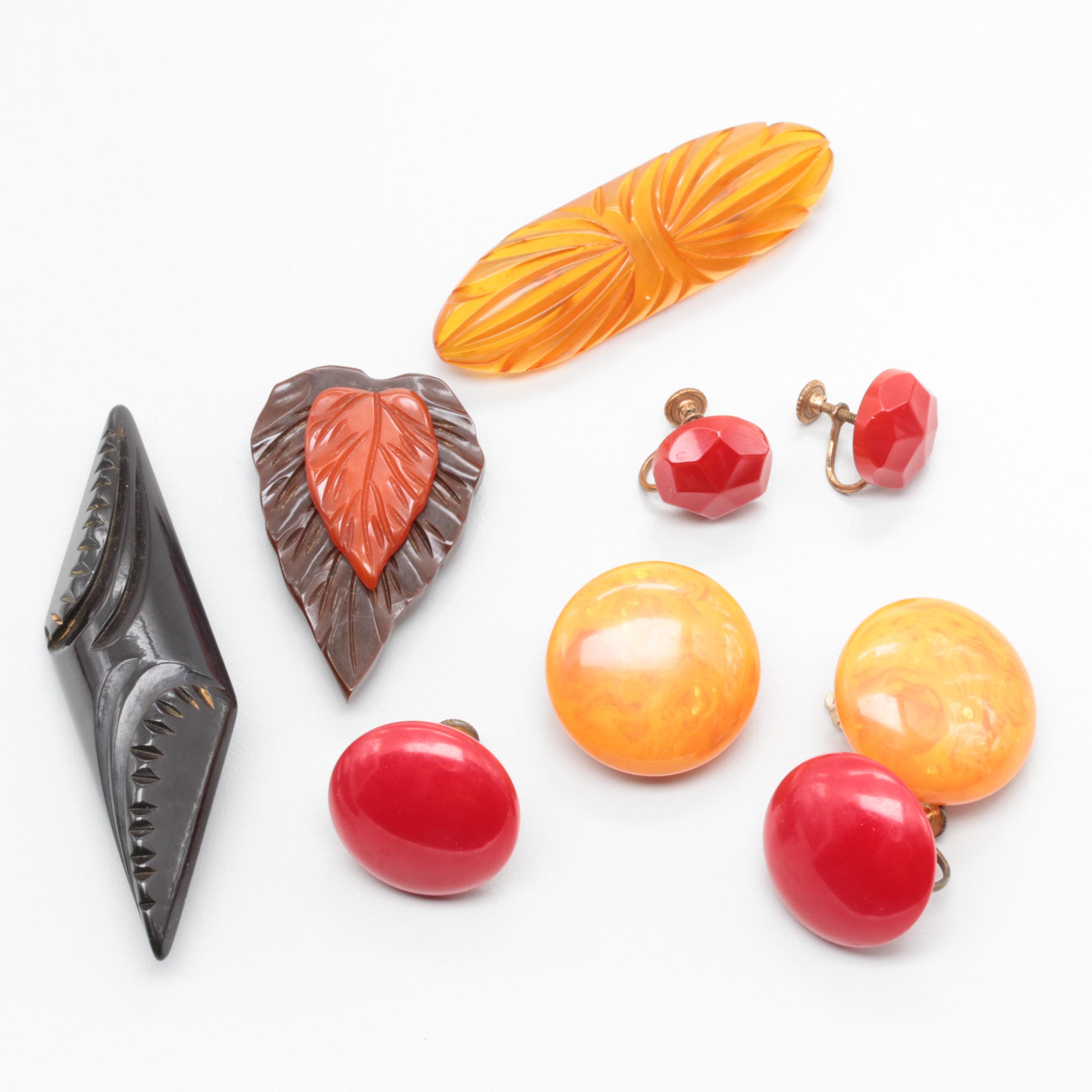 Bakelite and Plastic Jewelry Collection