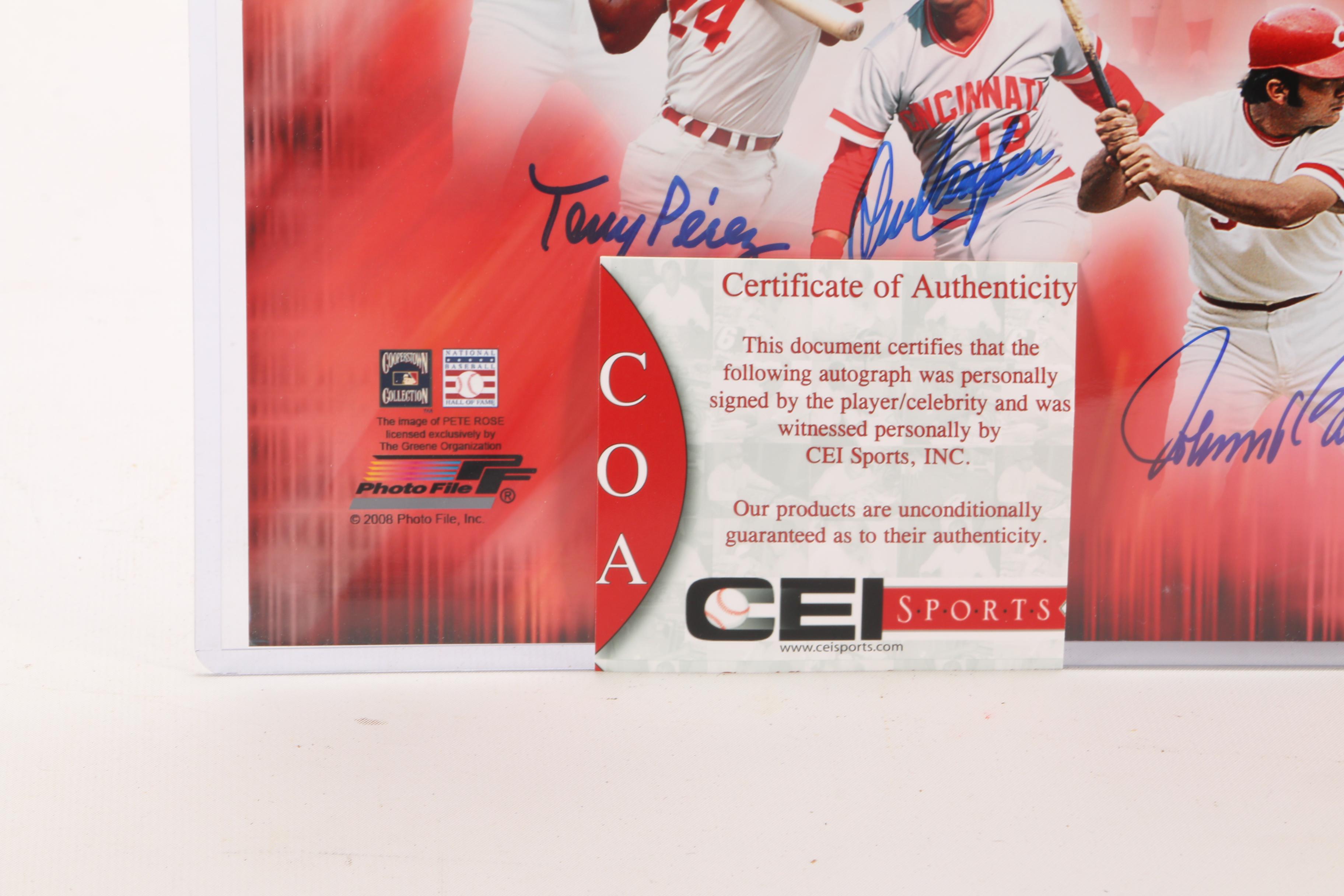 Big Red Machine Signed Photo Print  COA