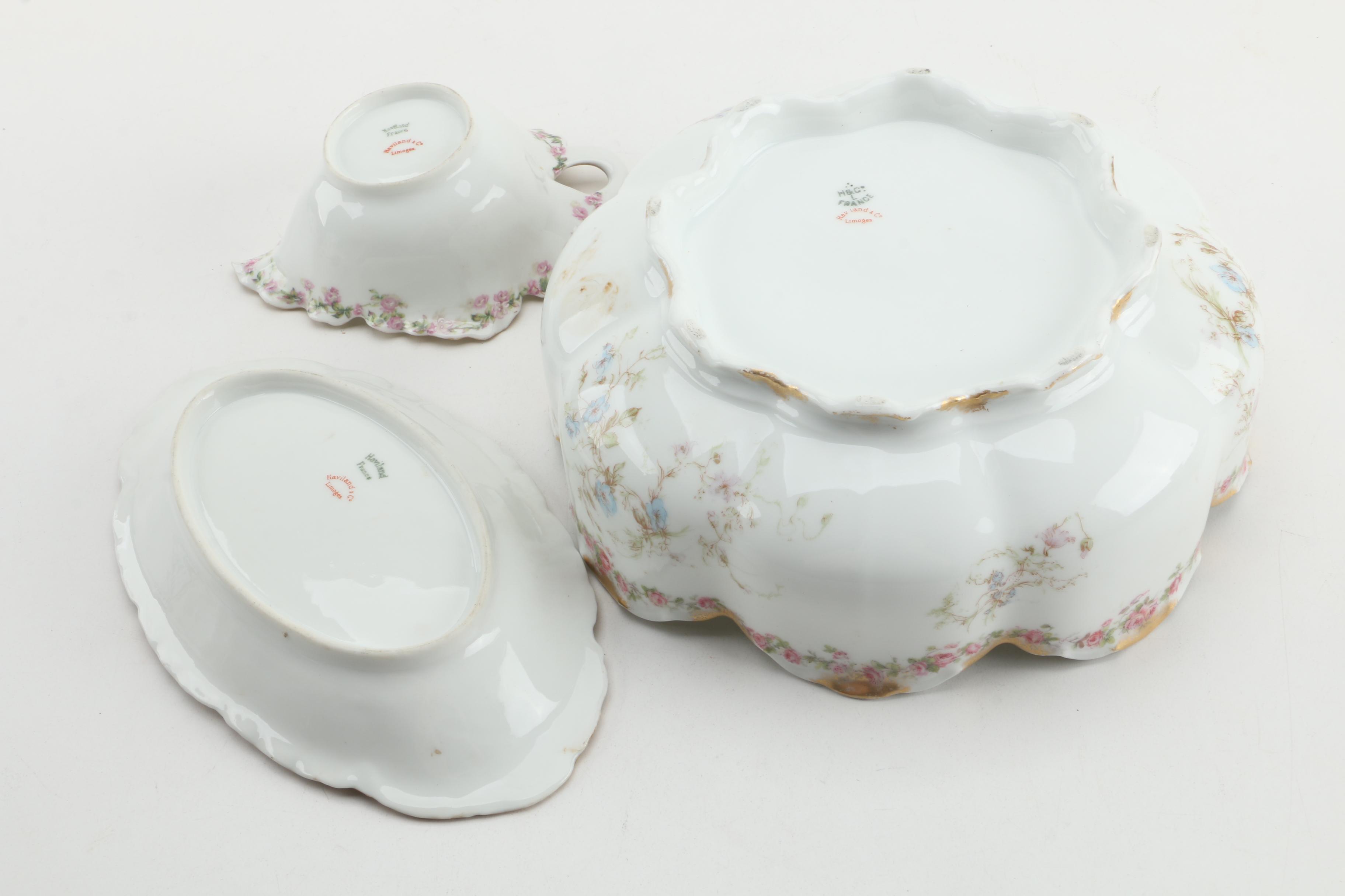 Antique and Vintage Haviland Porcelain Serveware
