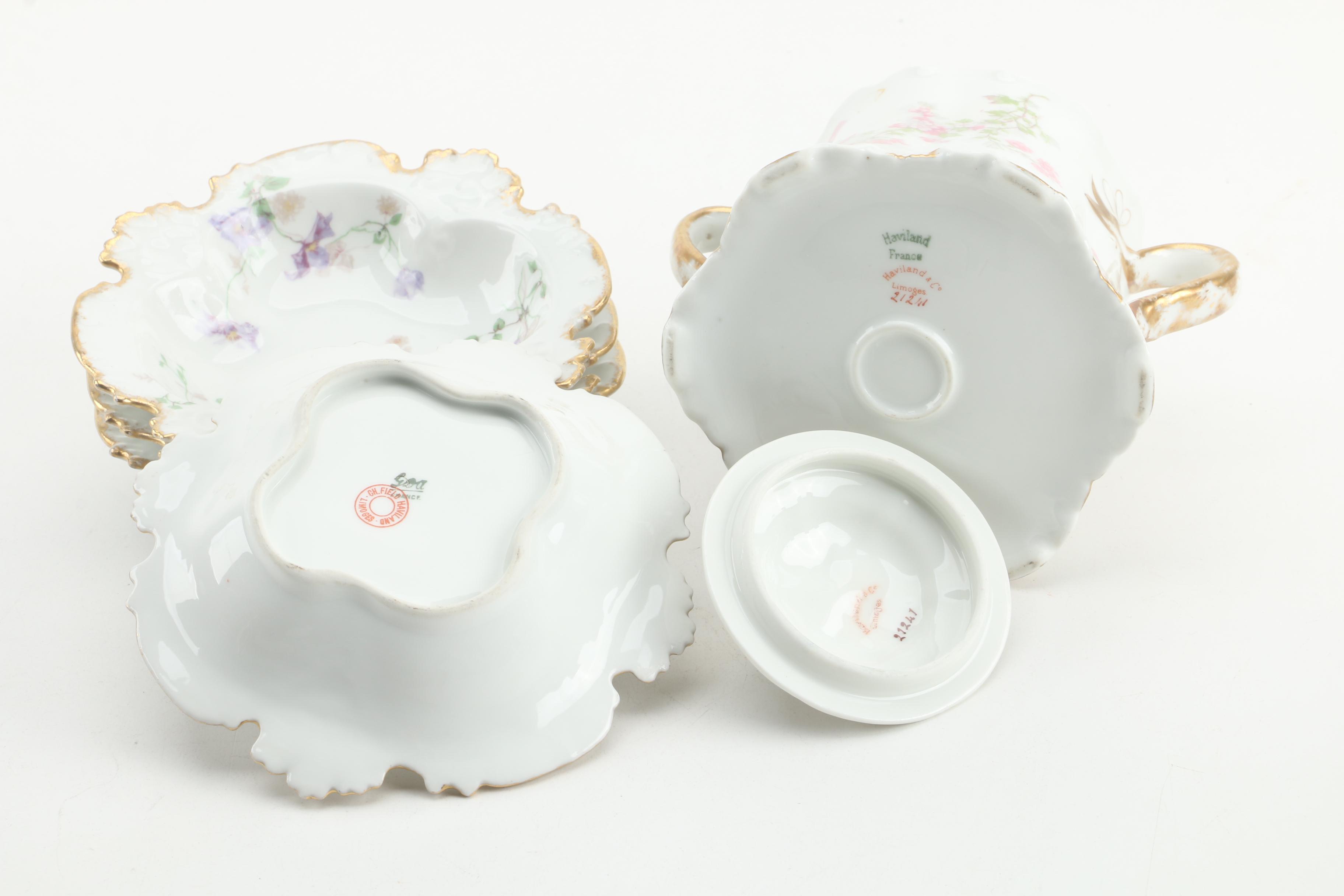 Antique and Vintage Haviland Porcelain Serveware
