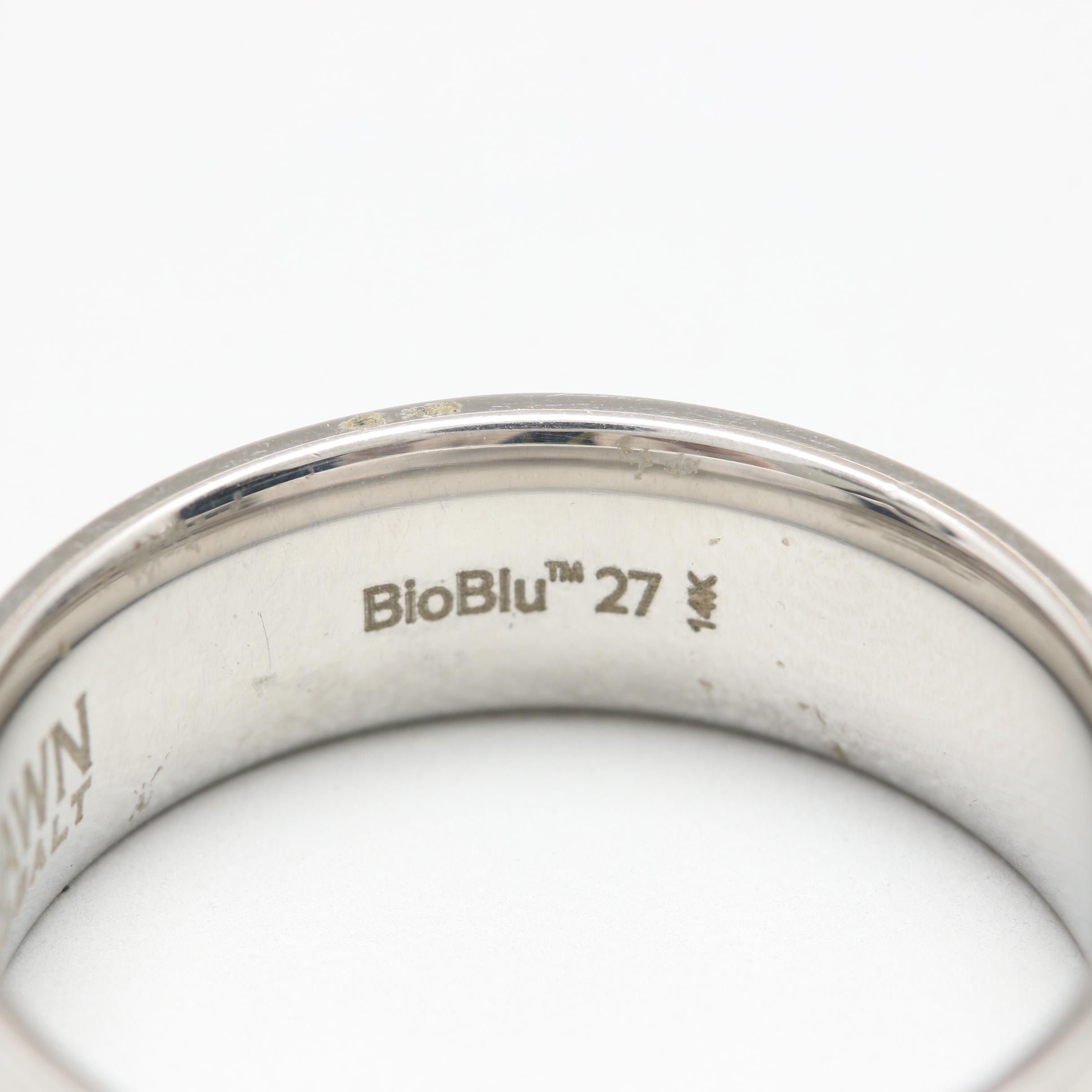 Brawn Cobalt Ring with 14K Yellow Gold Accents