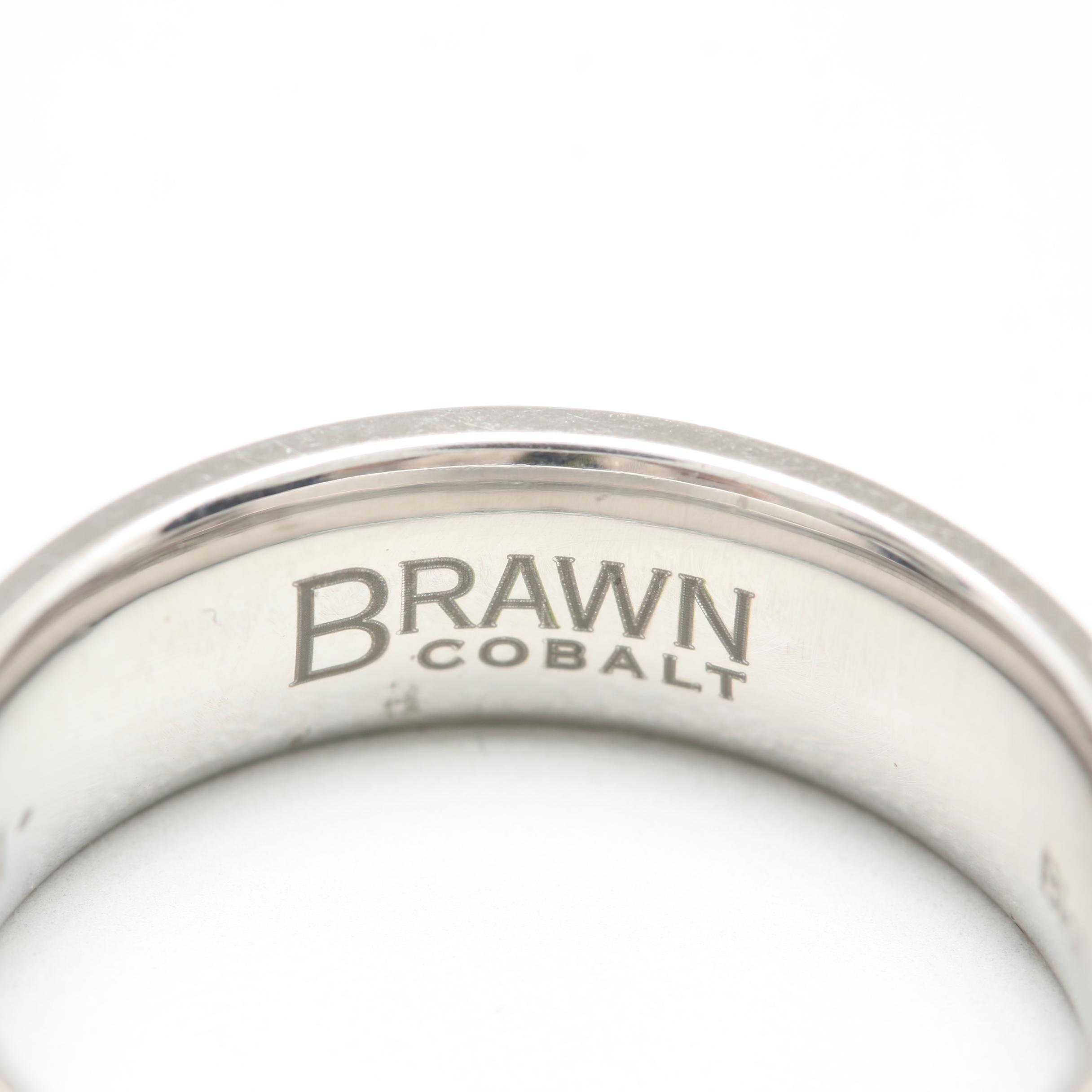 Brawn Cobalt Ring with 14K Yellow Gold Accents