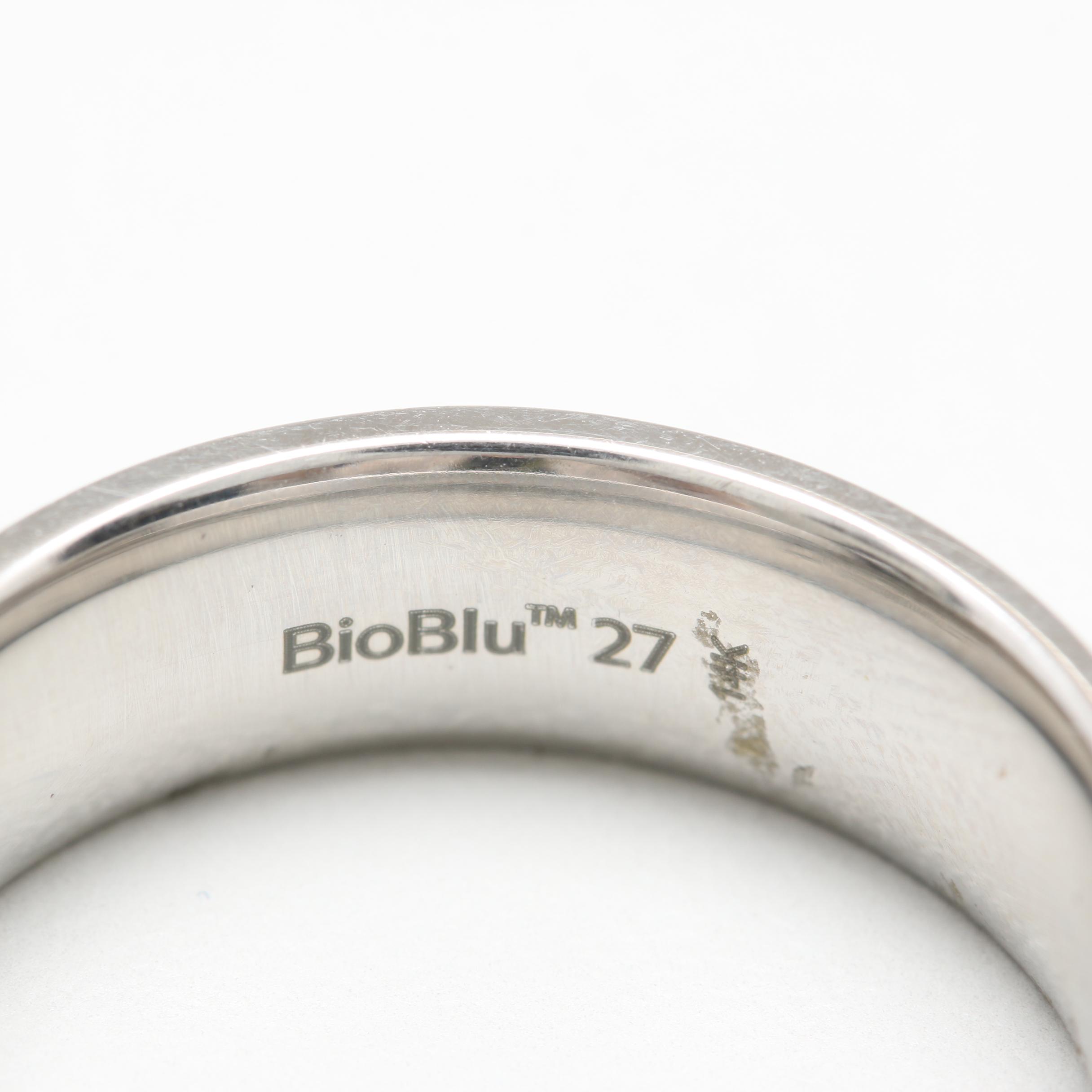 Brawn Cobalt Ring with 14K Yellow Gold Accents