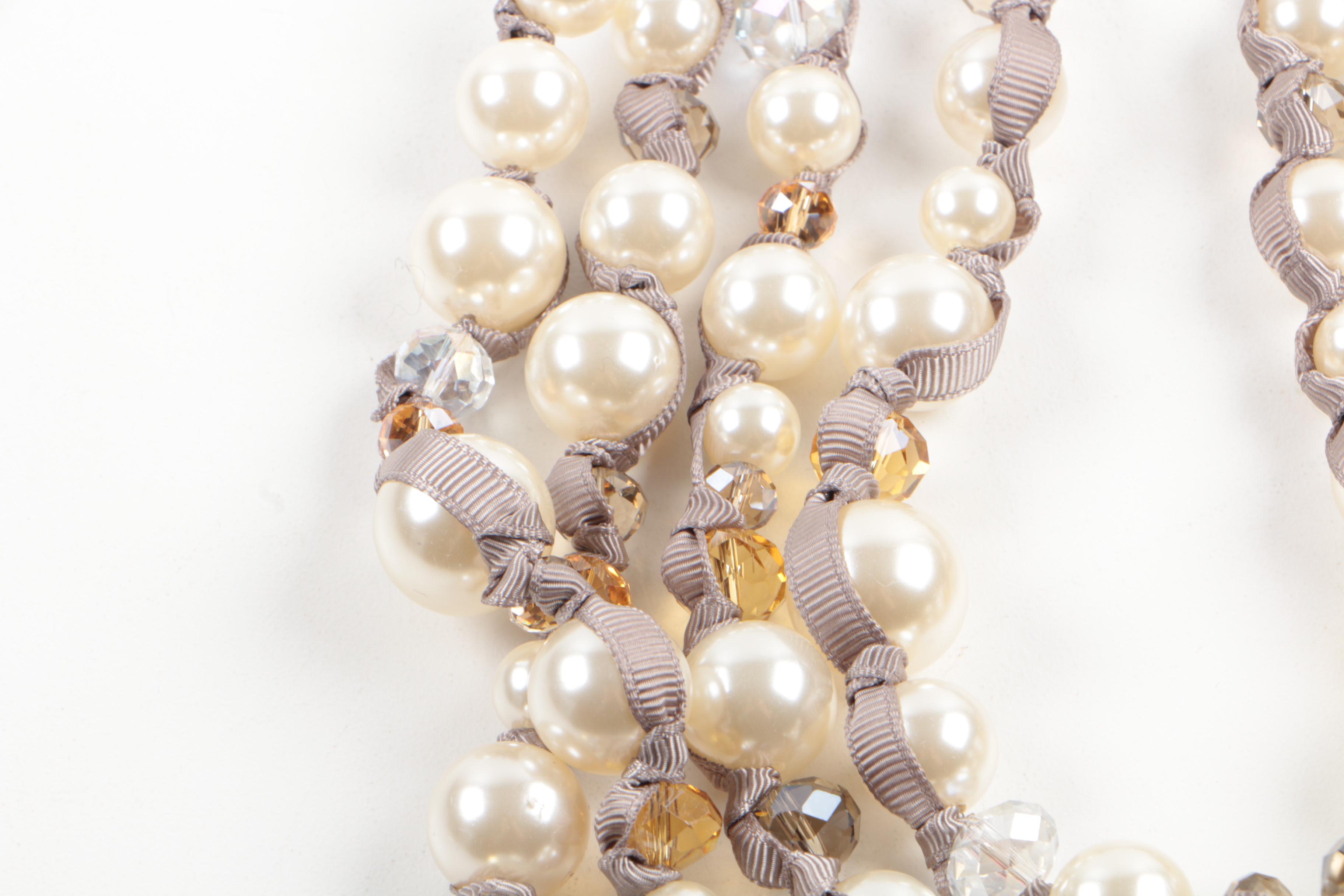 Nakamol and Replica Costume Jewelry with Imitation Pearls and Glass Crystals