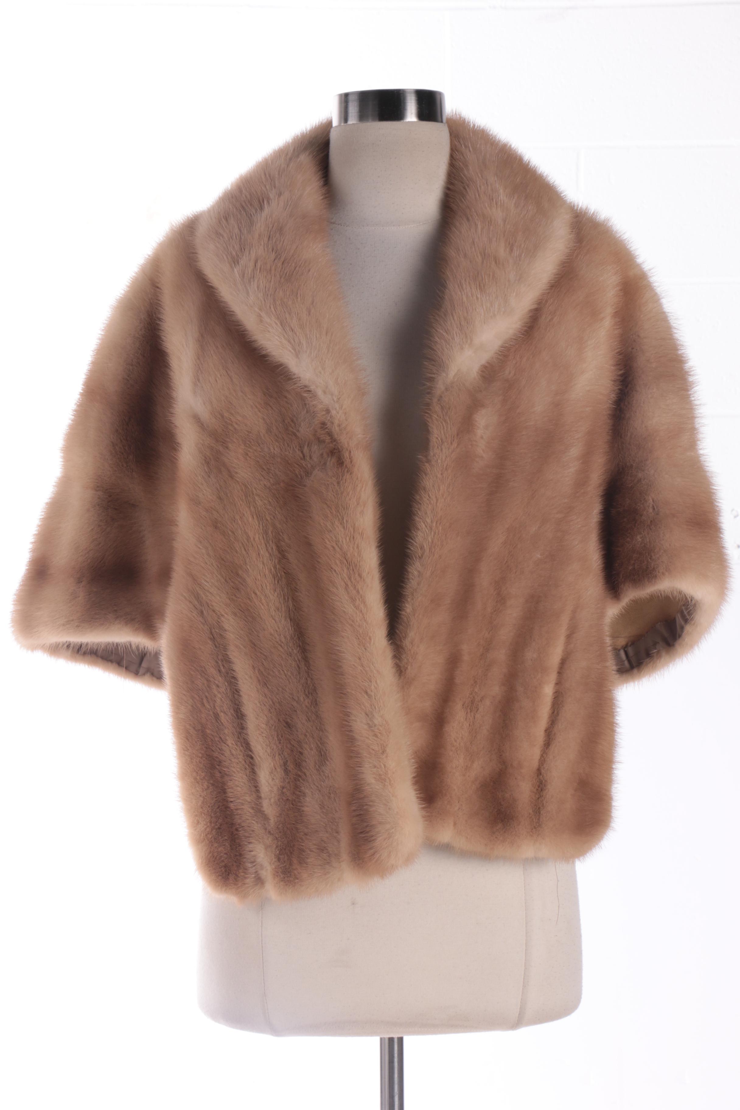 Women's Mid-Century Mink Fur Stoles Including Jonclif