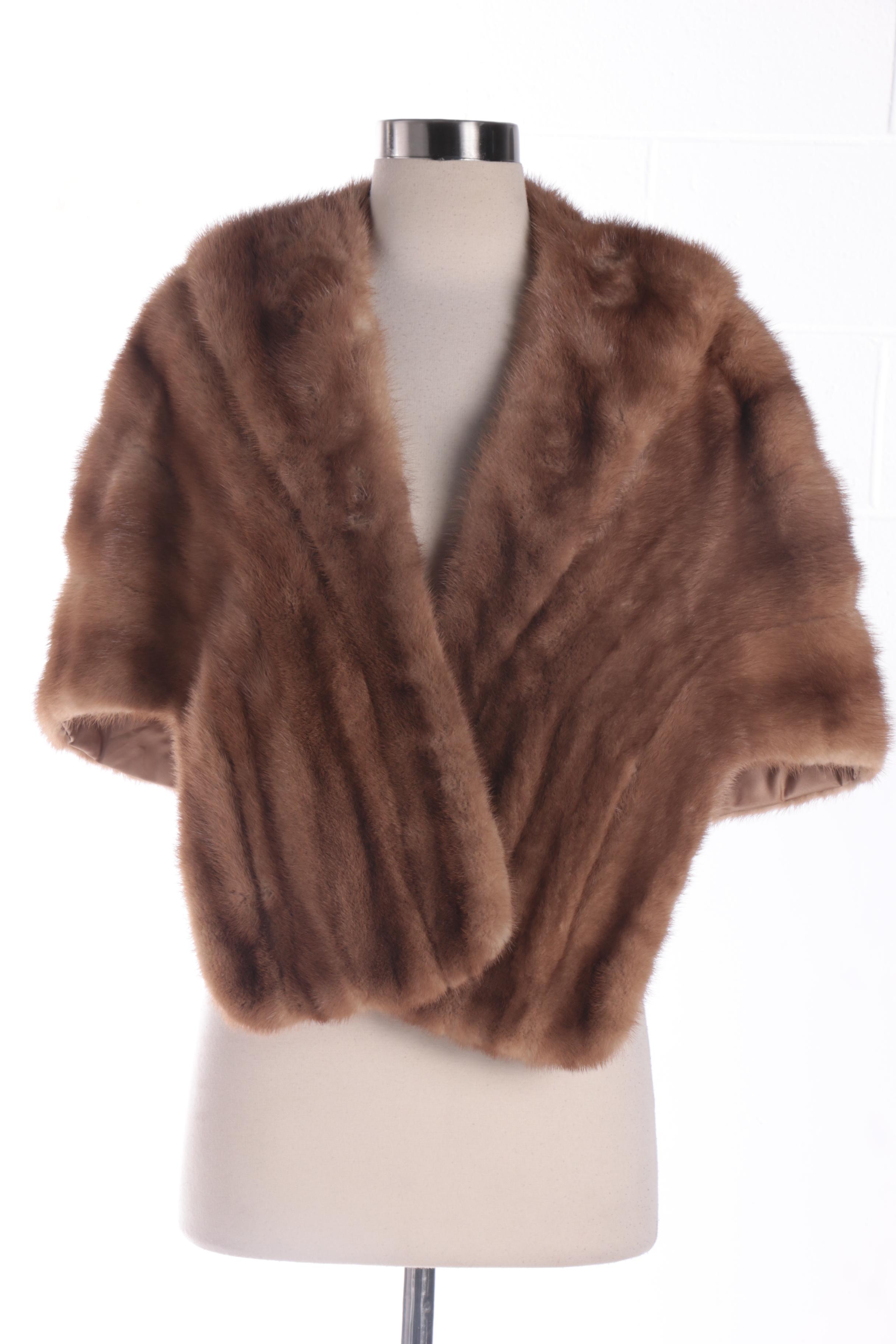 Women's Mid-Century Mink Fur Stoles Including Jonclif