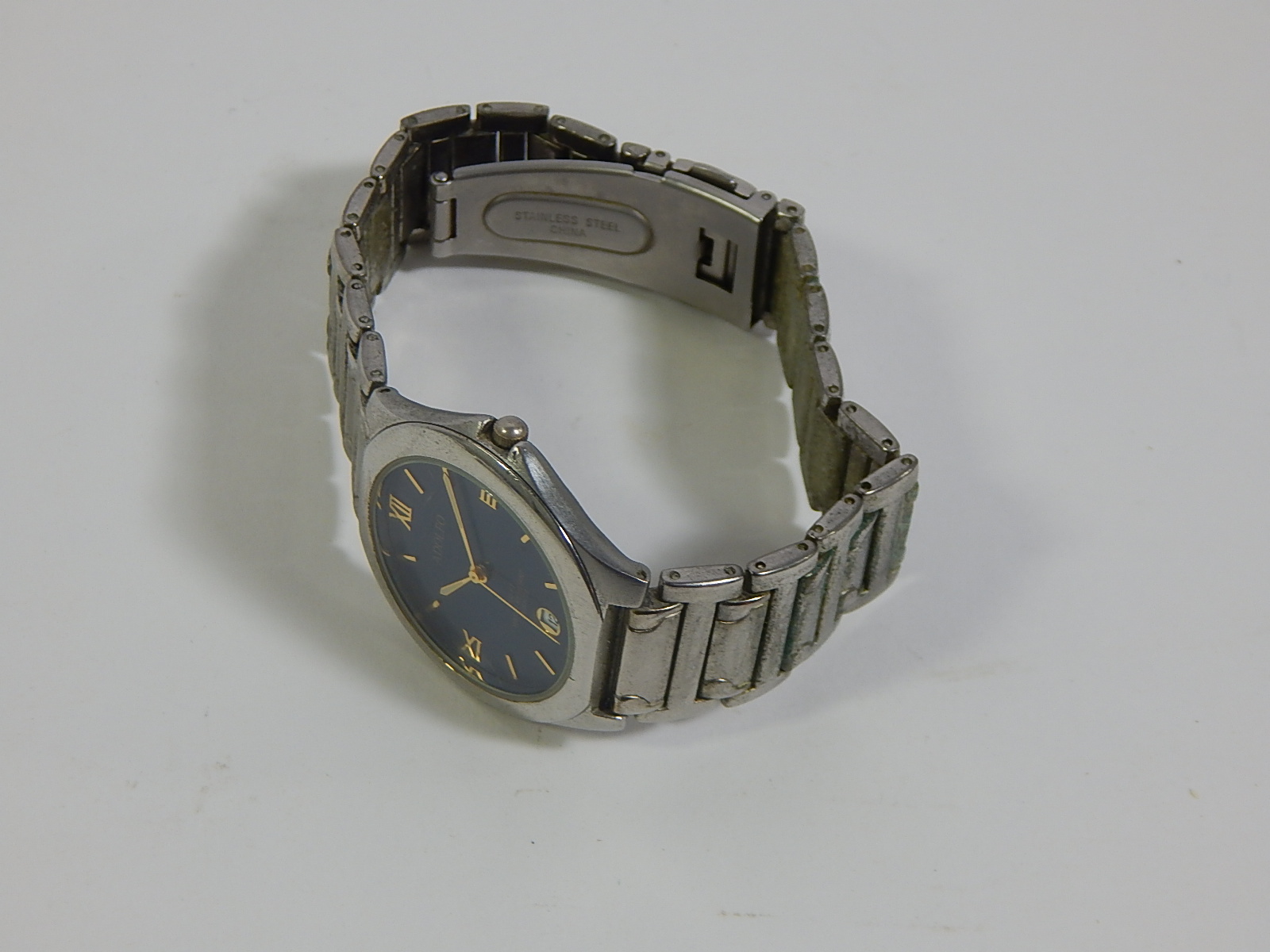 Adolfo Silver-Tone Quartz Watch