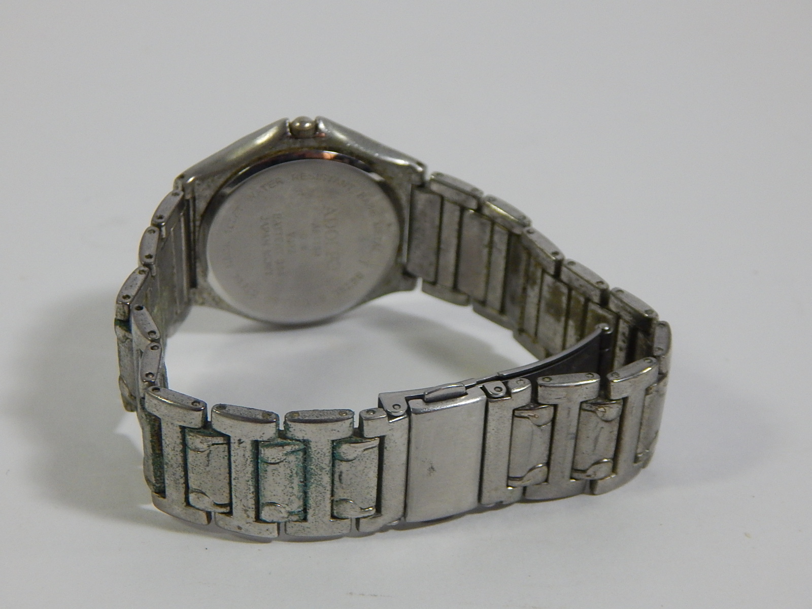 Adolfo Silver-Tone Quartz Watch
