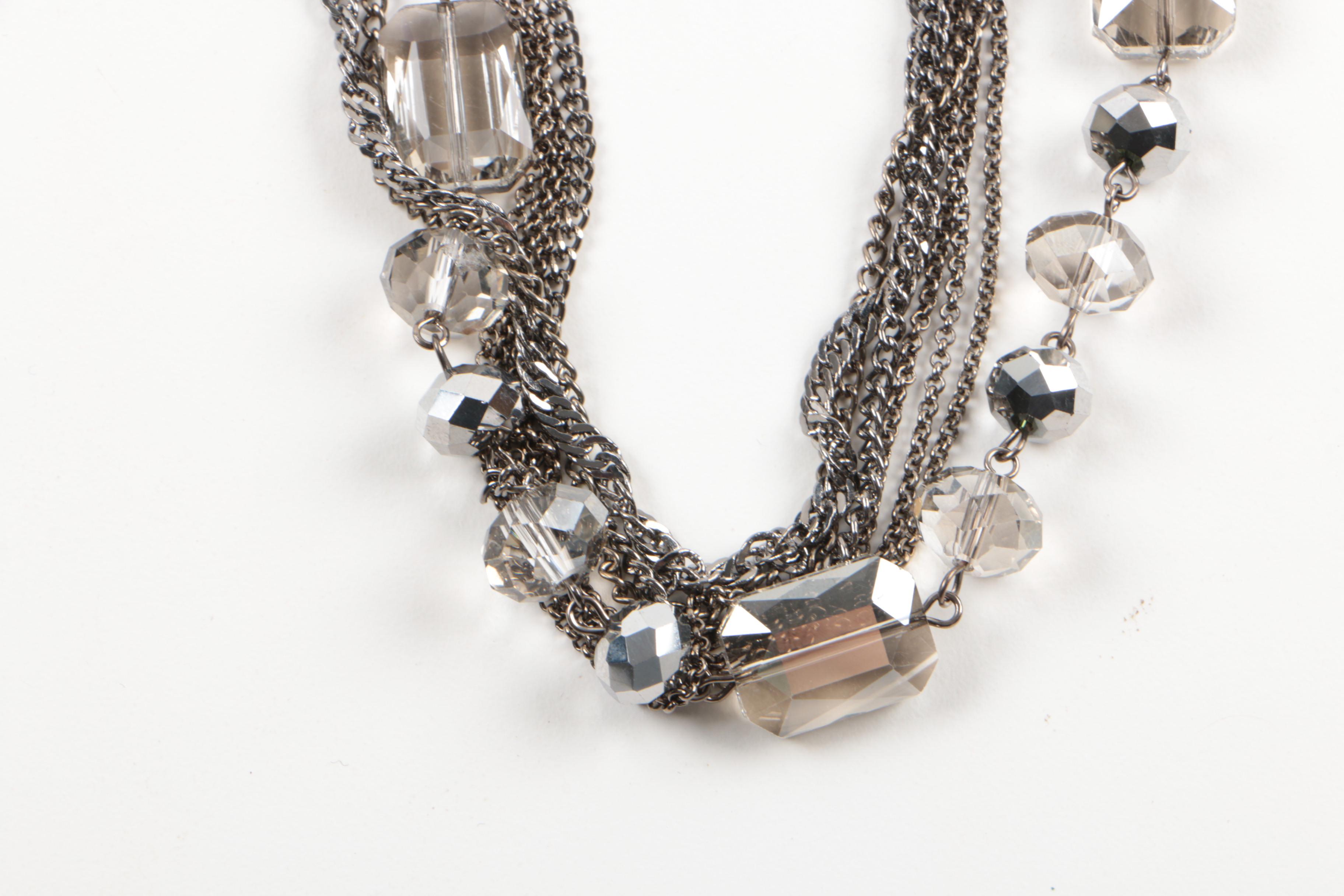 Costume Jewelry with Glass Crystal and CZs Including Replica