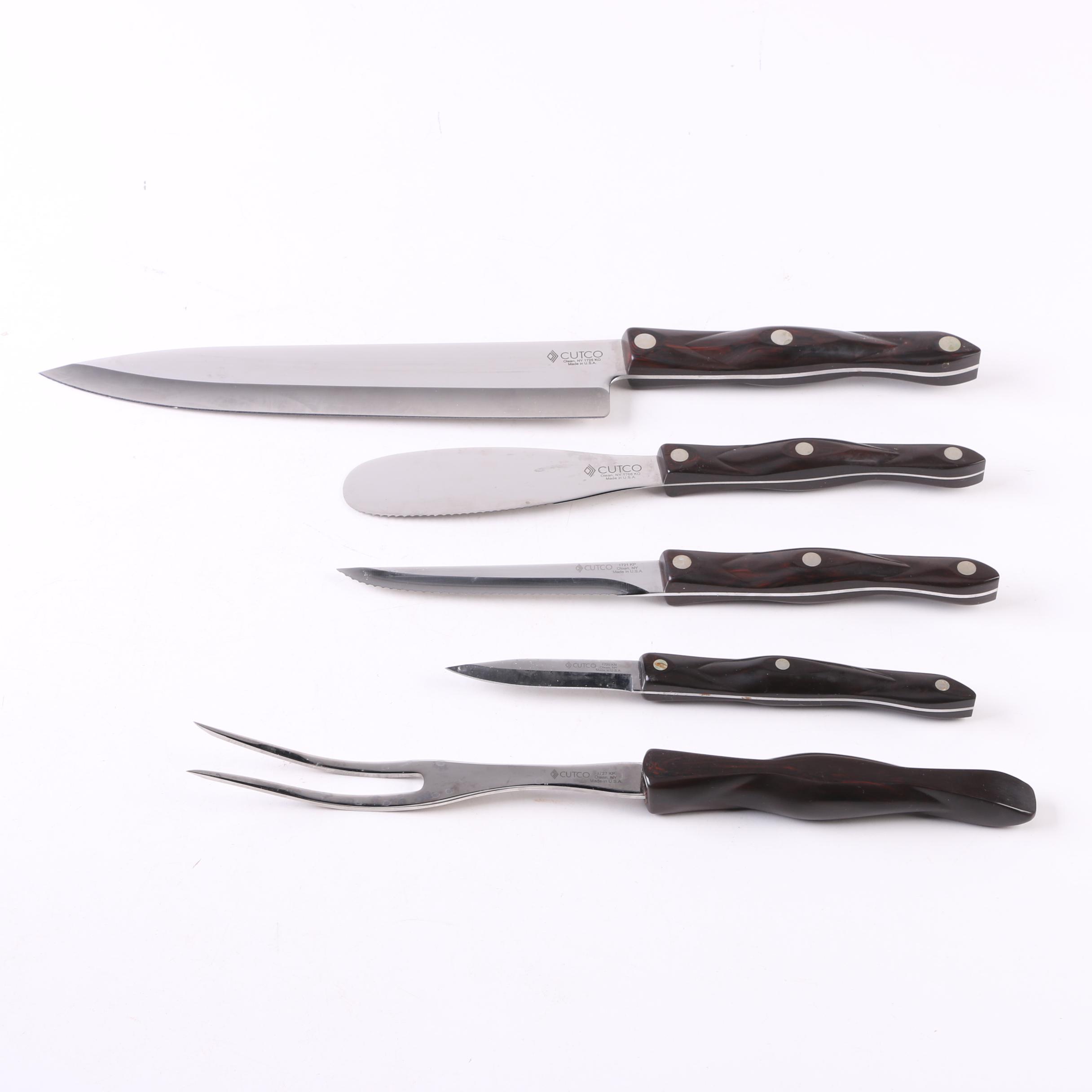 Cutco Knife Set with Knife Block