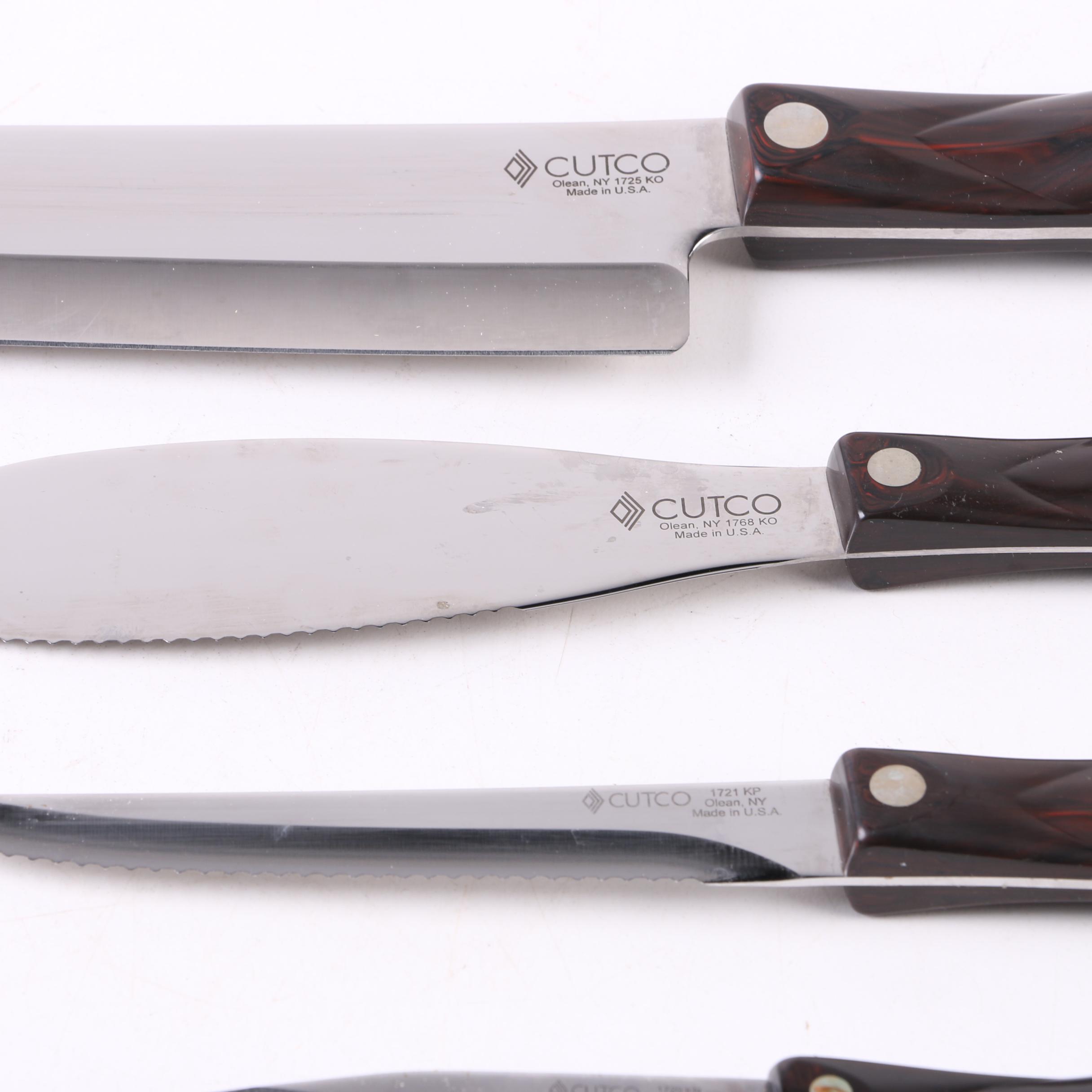 Cutco Knife Set with Knife Block